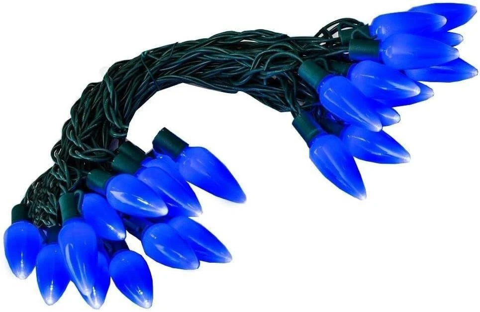 NoveltyLights C9 Blue Christmas Lights - 25ft - photo 2