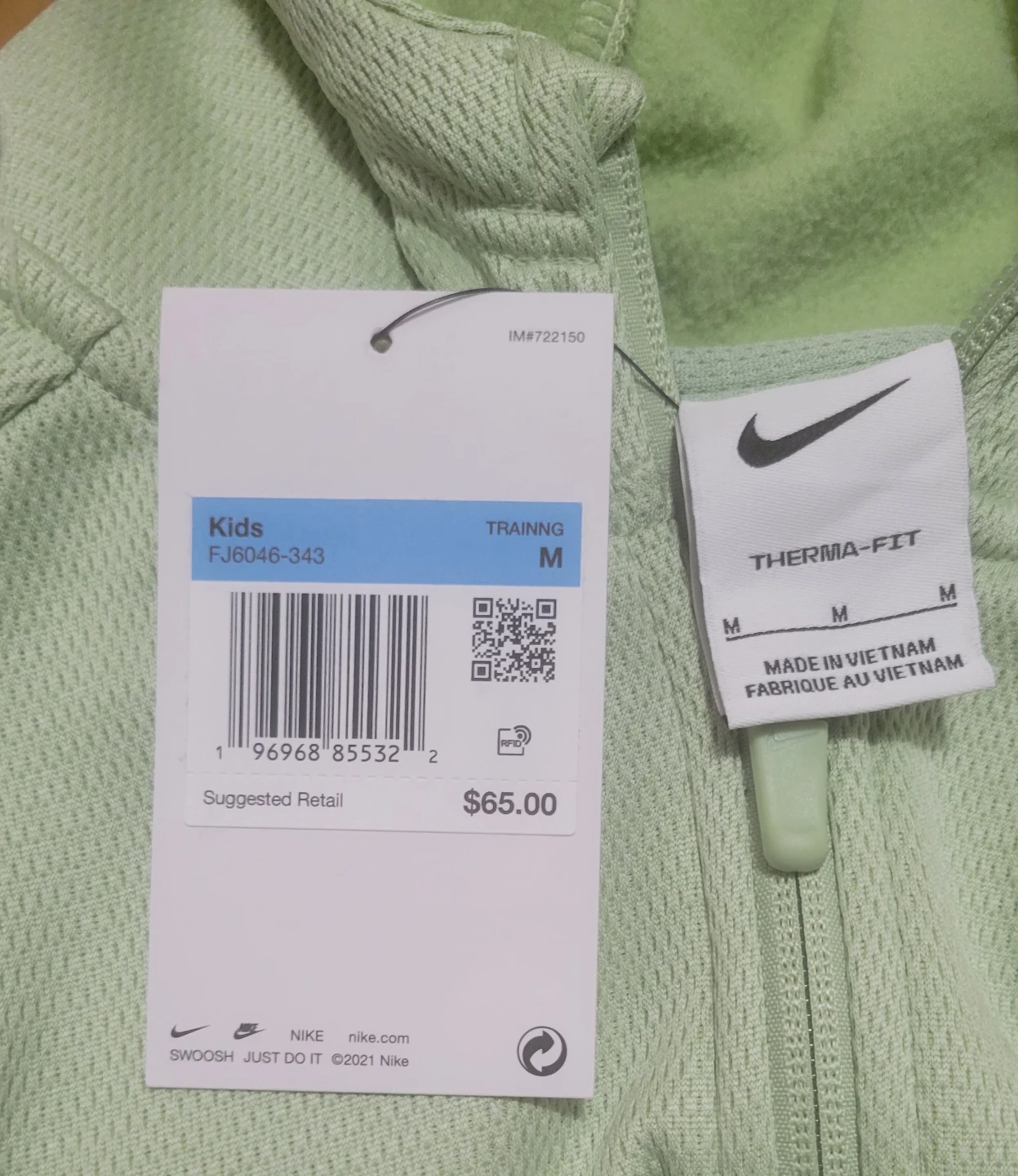Nike Therma-FIT Kids Training Hoodie Medium - photo 2