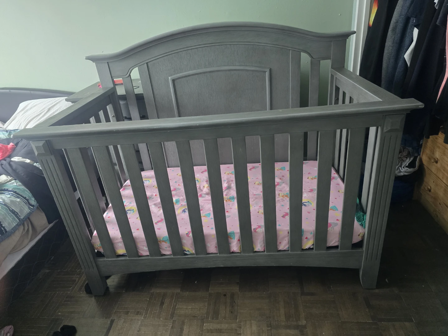 Grey Convertible Crib - photo 3