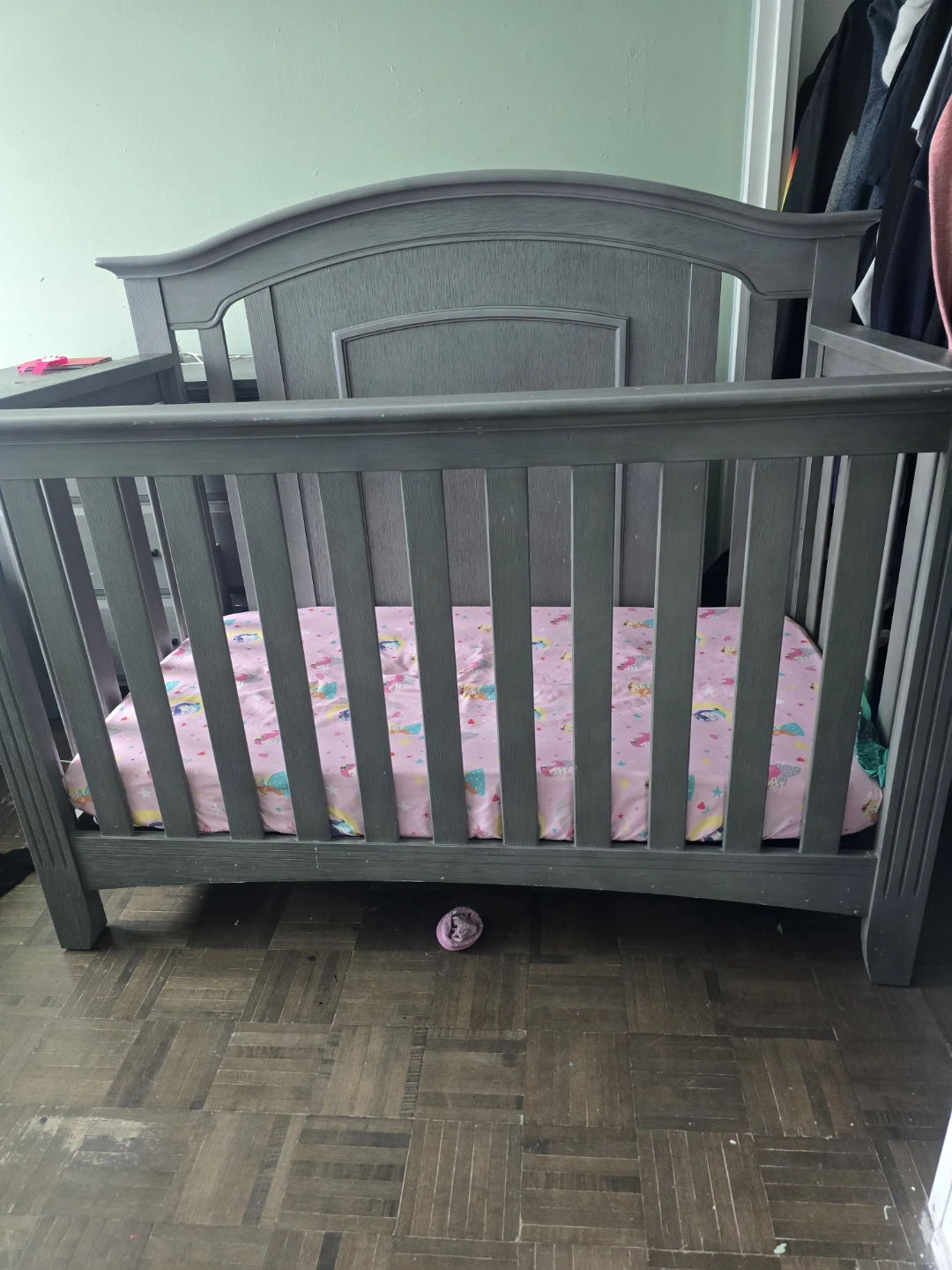 Grey Convertible Crib - photo 4