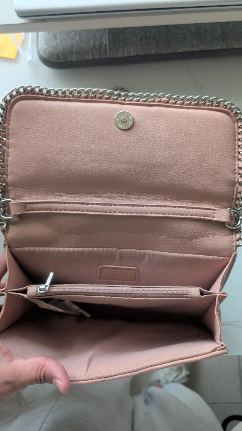 Pink Quilted Chain Wallet - photo 2
