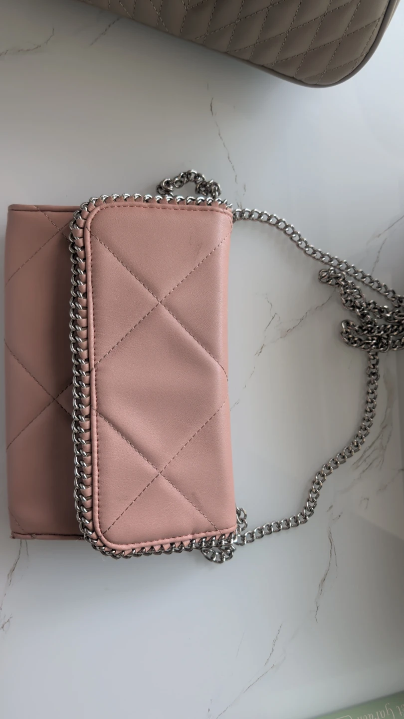 Pink Quilted Chain Wallet - photo 3
