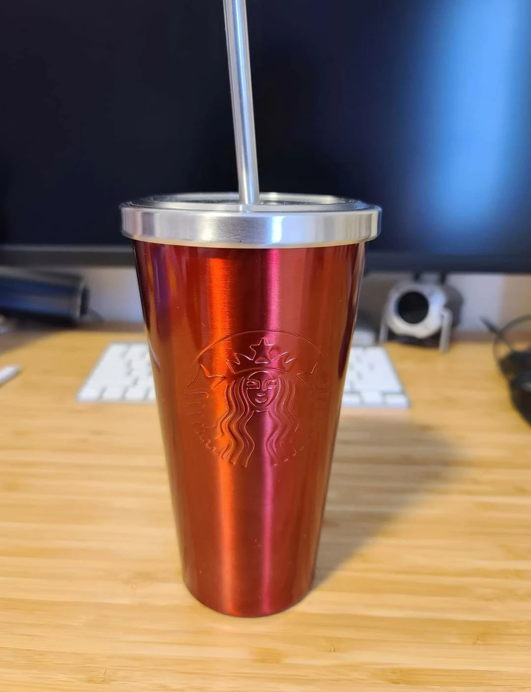 Starbucks Red Tumbler with Straw