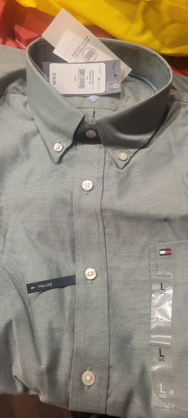 Tommy Hilfiger Men's Dress Shirt - Size L