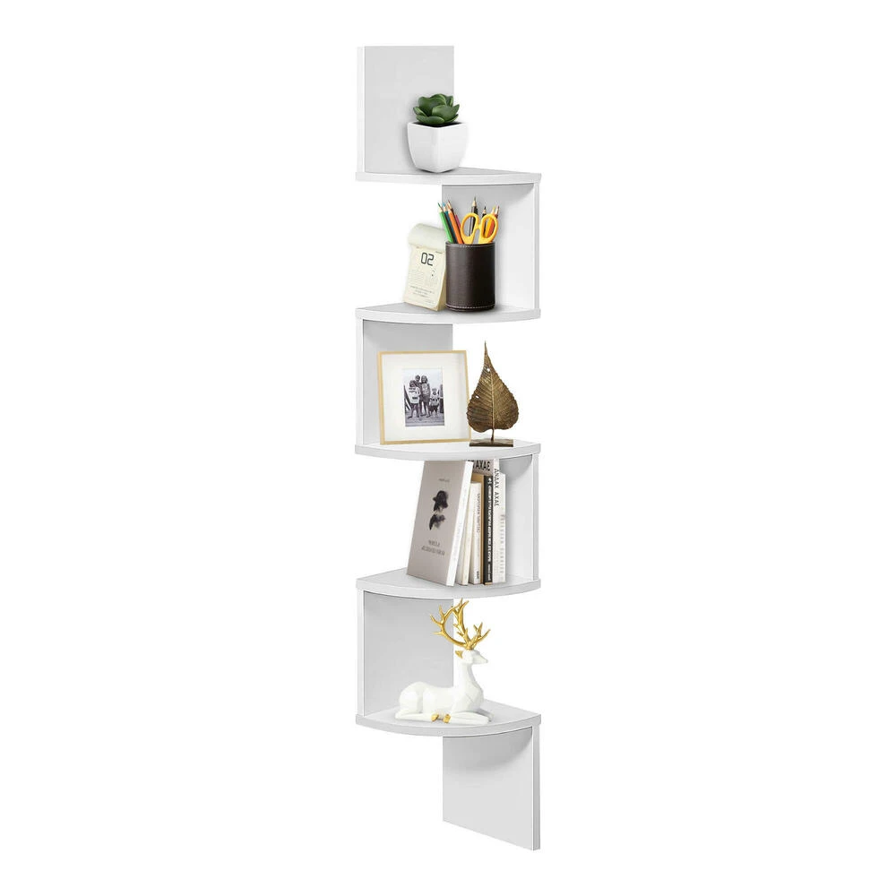 5-Tier Floating Corner Shelf