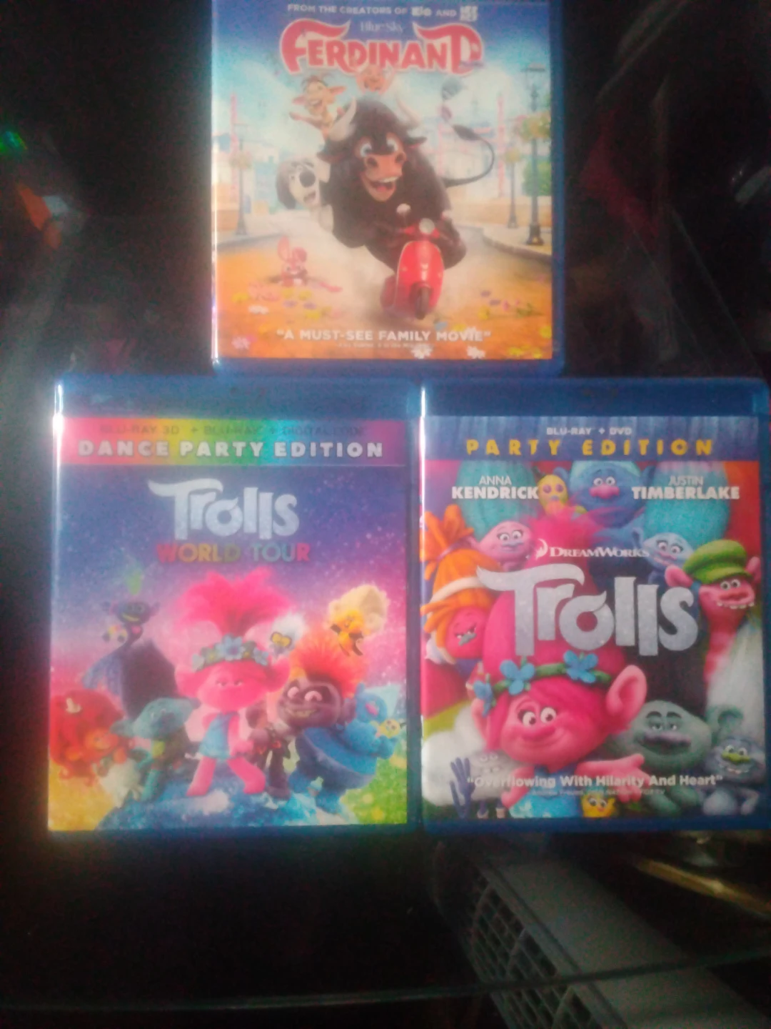 ,Trolls, Trolls World Tour Blu-Ray/DVD Lot