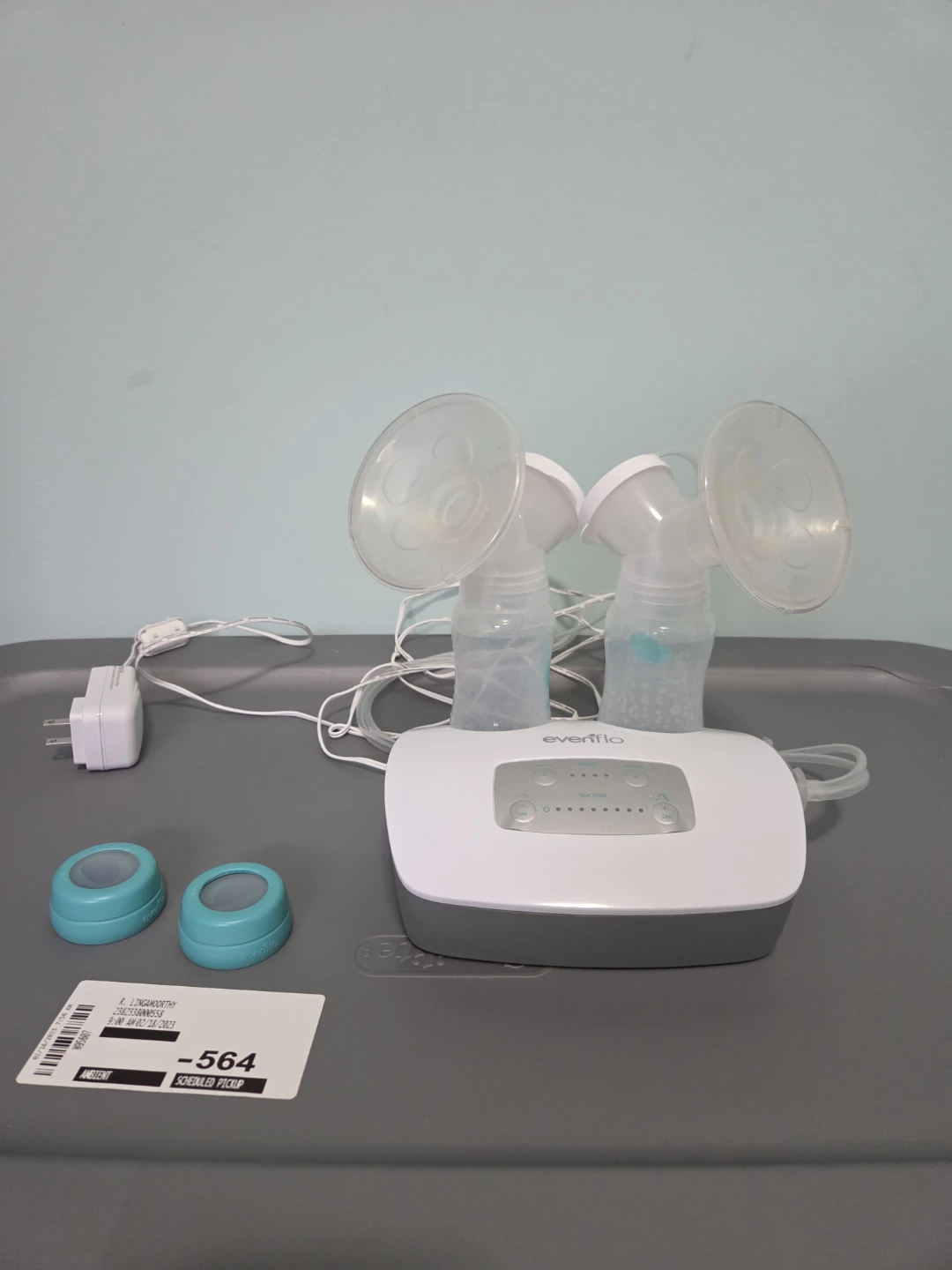 Evenflo Double Electric Breast Pump with Bottles - photo 2