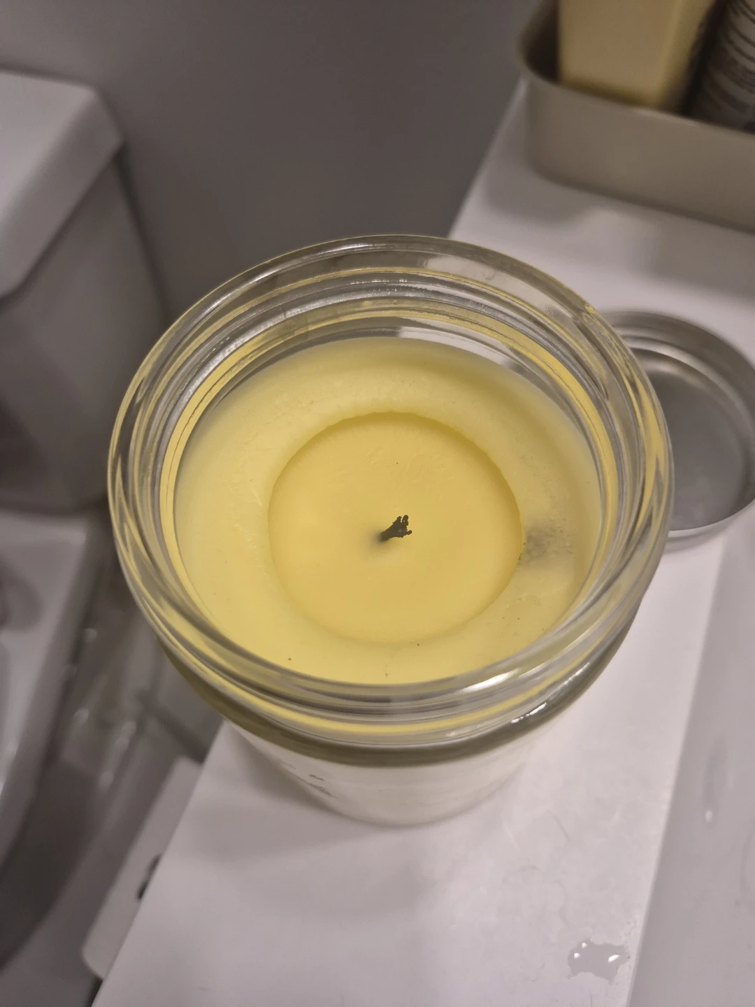 Candle in glass jar - photo 3
