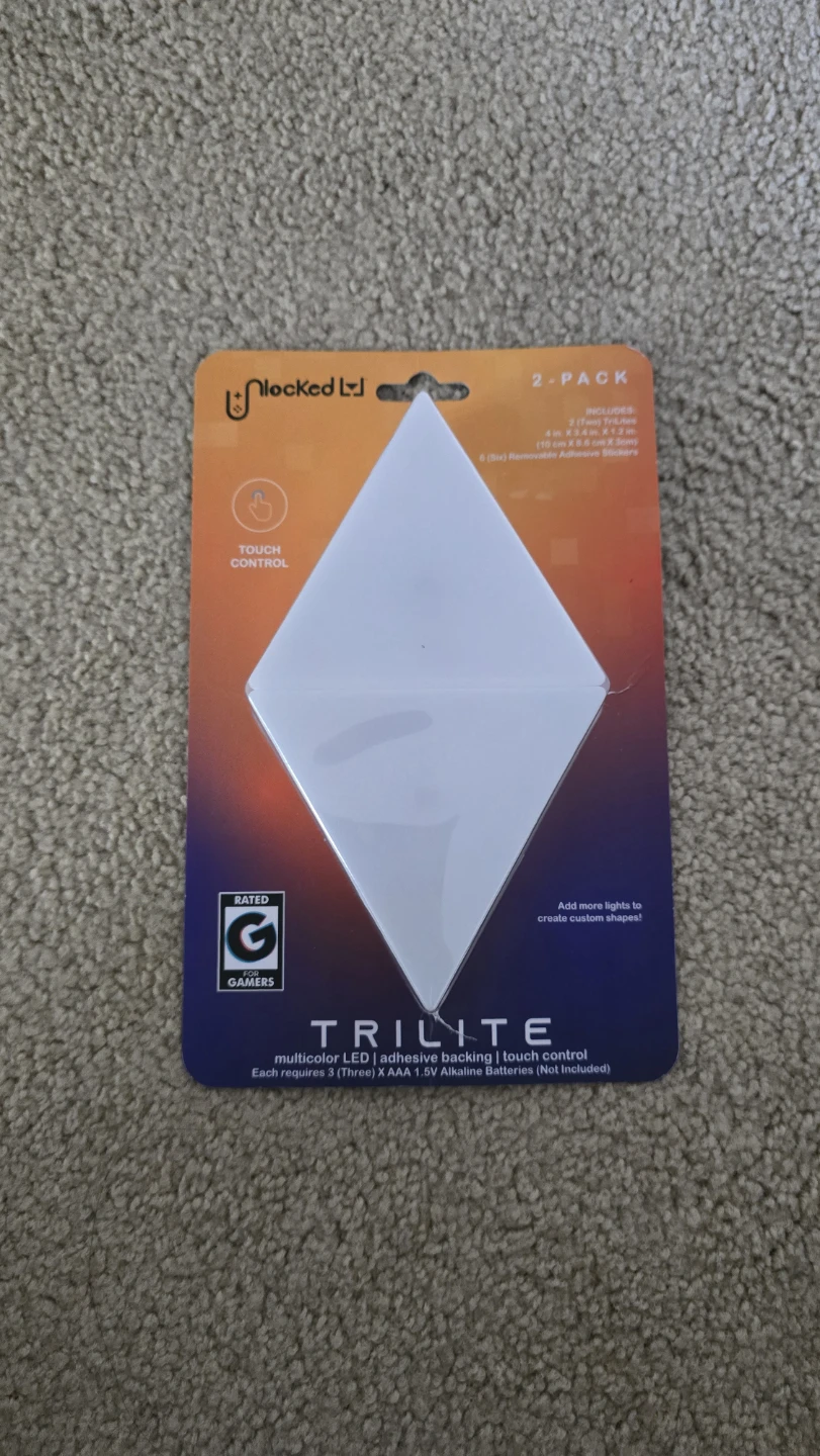 NLOVEDLY Trilite Multicolor LED Light Panels (2-Pack)
