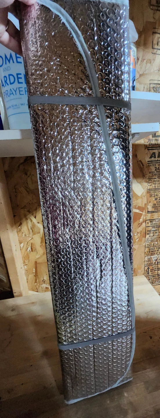 New Silver Metallic reflective car windshield sunshade.