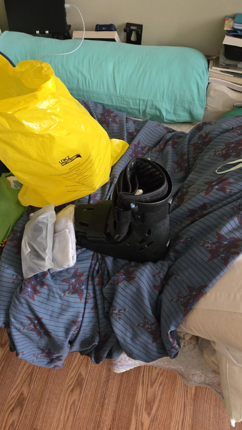Black Air Walking Boot