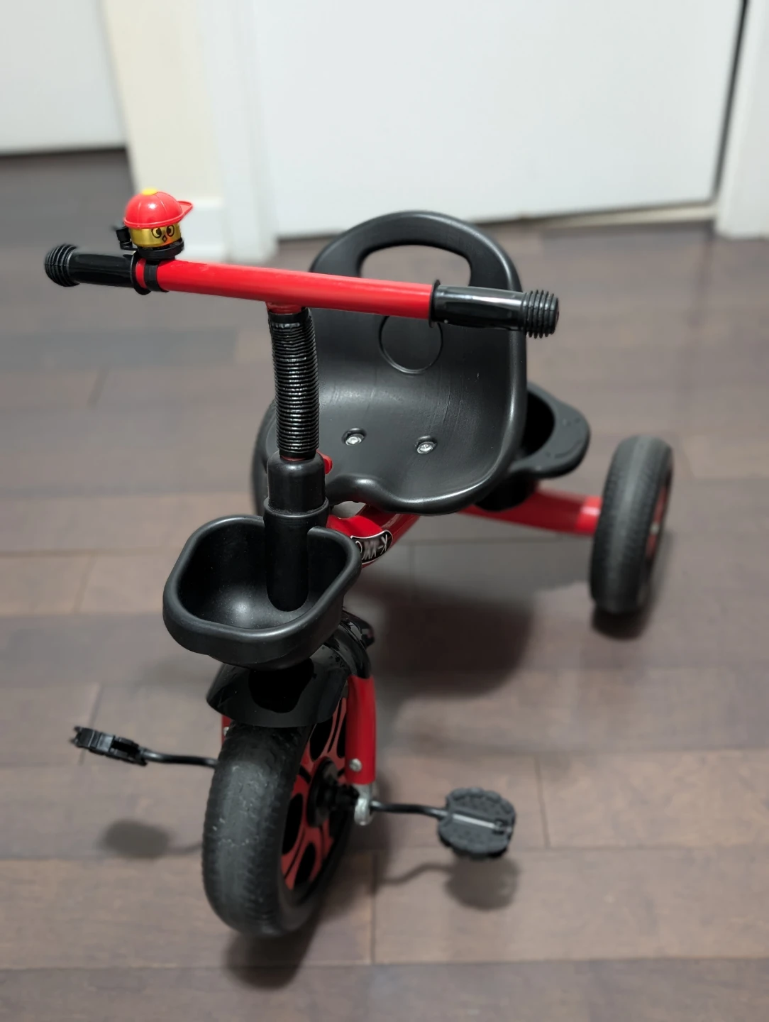 Red and Black Toddler Tricycle with Bell