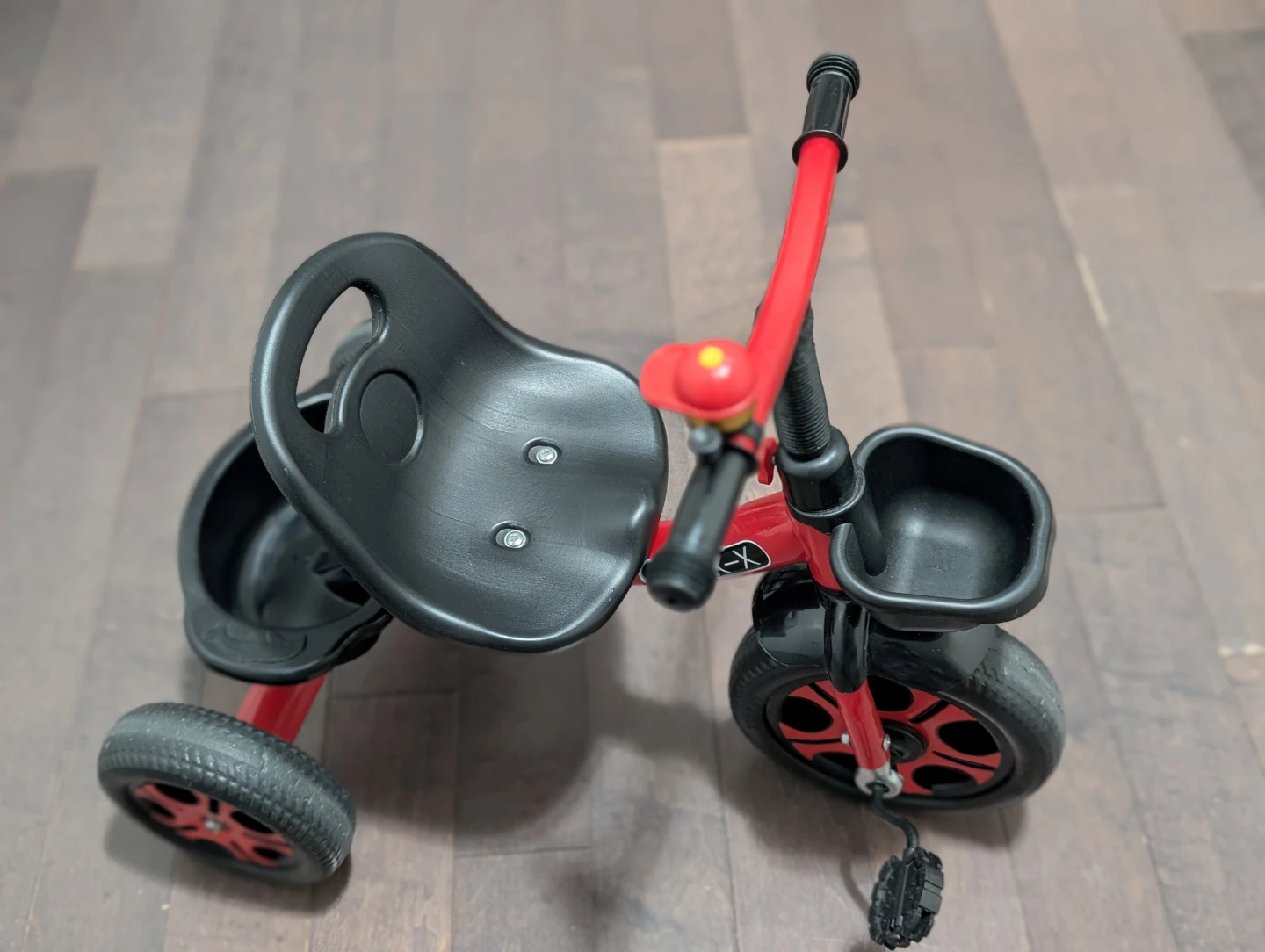 Red and Black Toddler Tricycle with Bell - photo 2