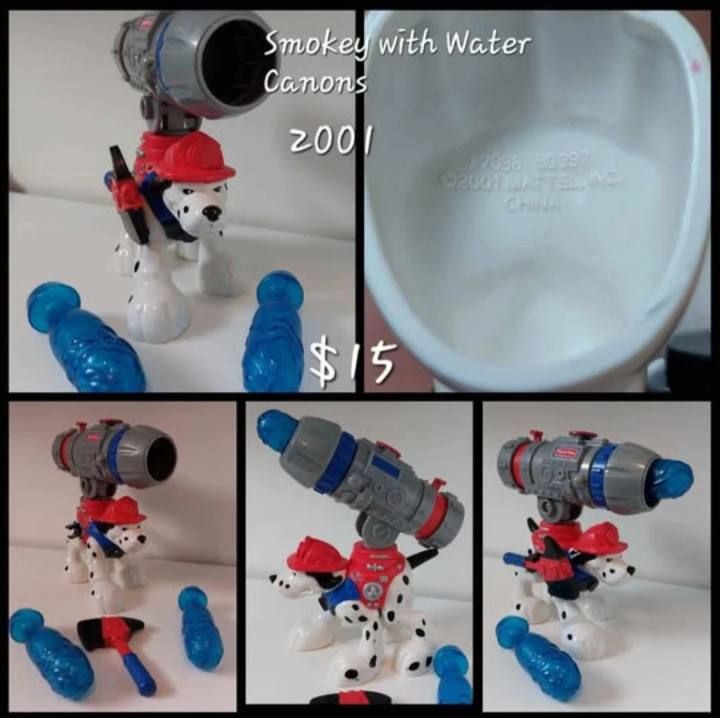 Fisher-Price Paw Patrol Smokey with Water Canons 2001