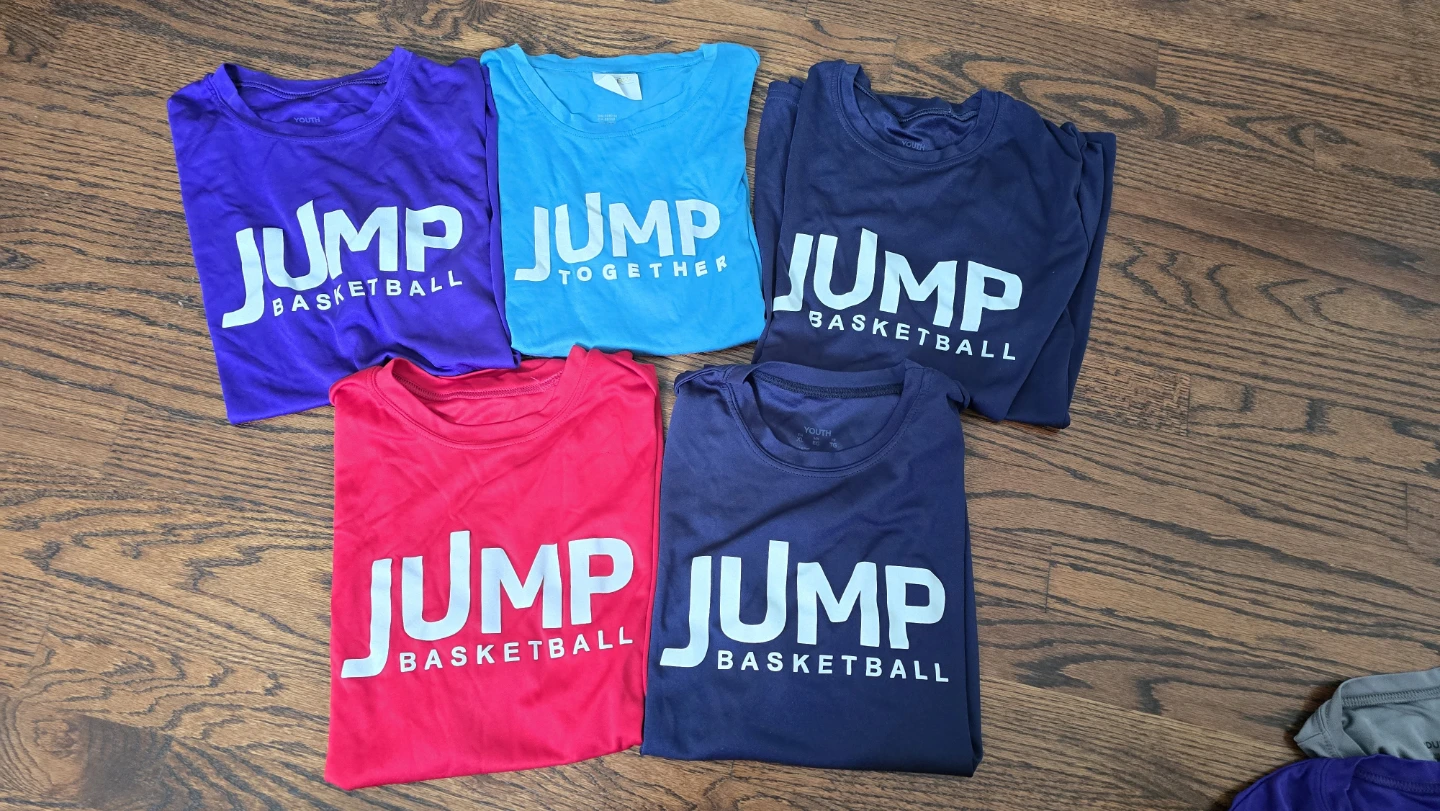 FREE Jump Basketball T-shirts, size Youth XL (16Y)