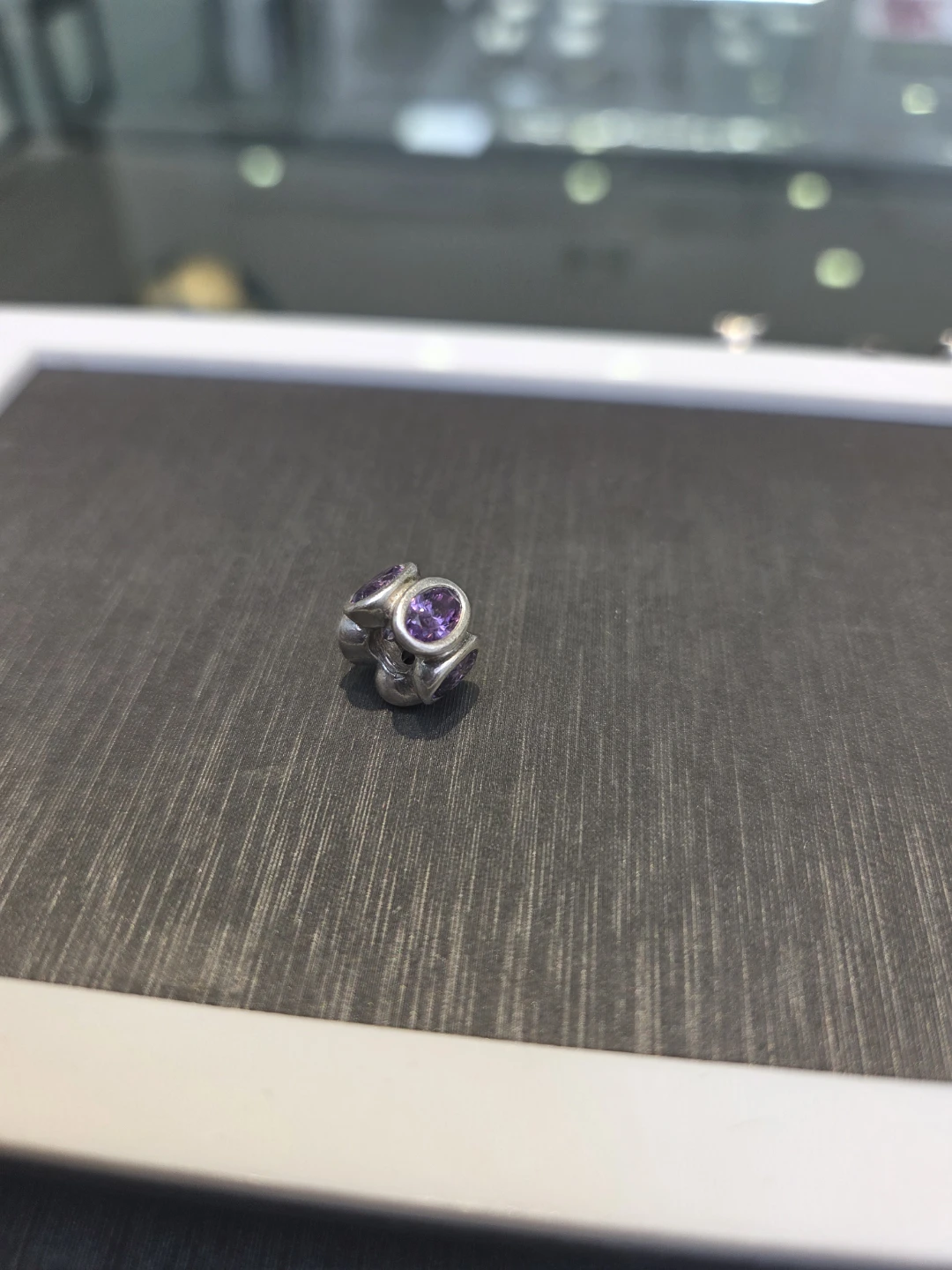 Pandora Sterling Silver Purple Charm