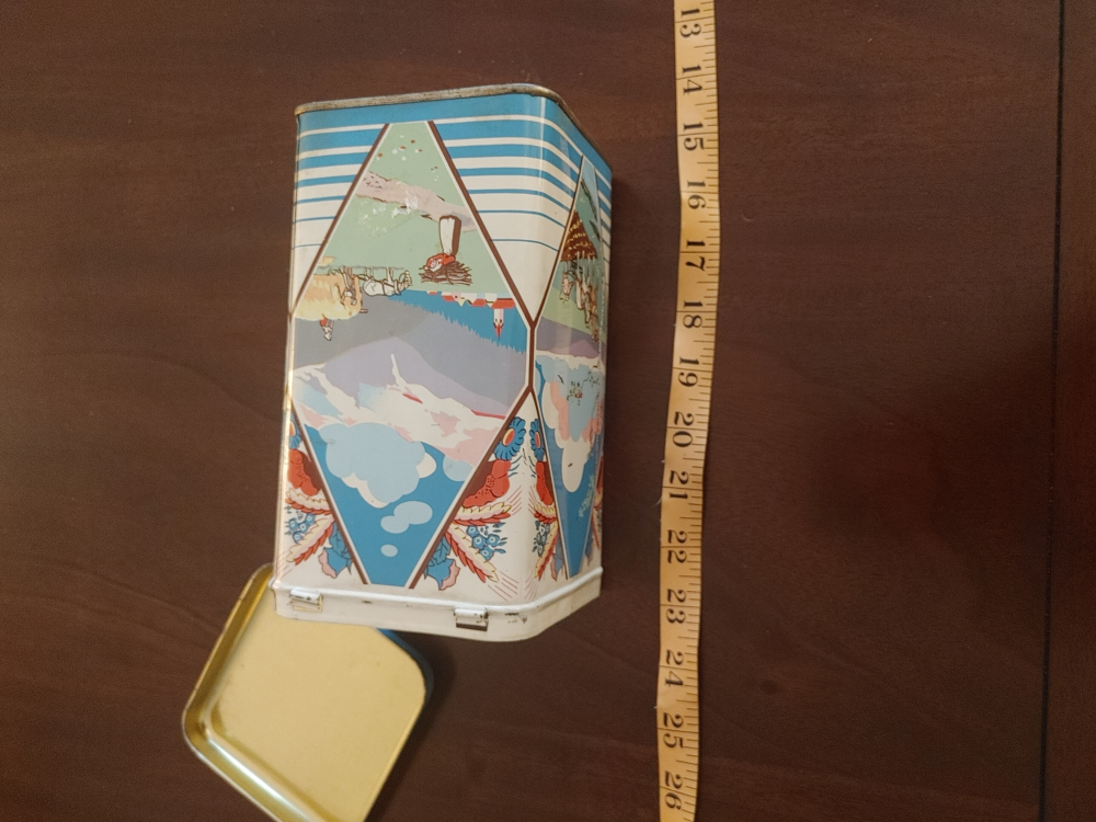 Vintage nesting tin set - photo 4