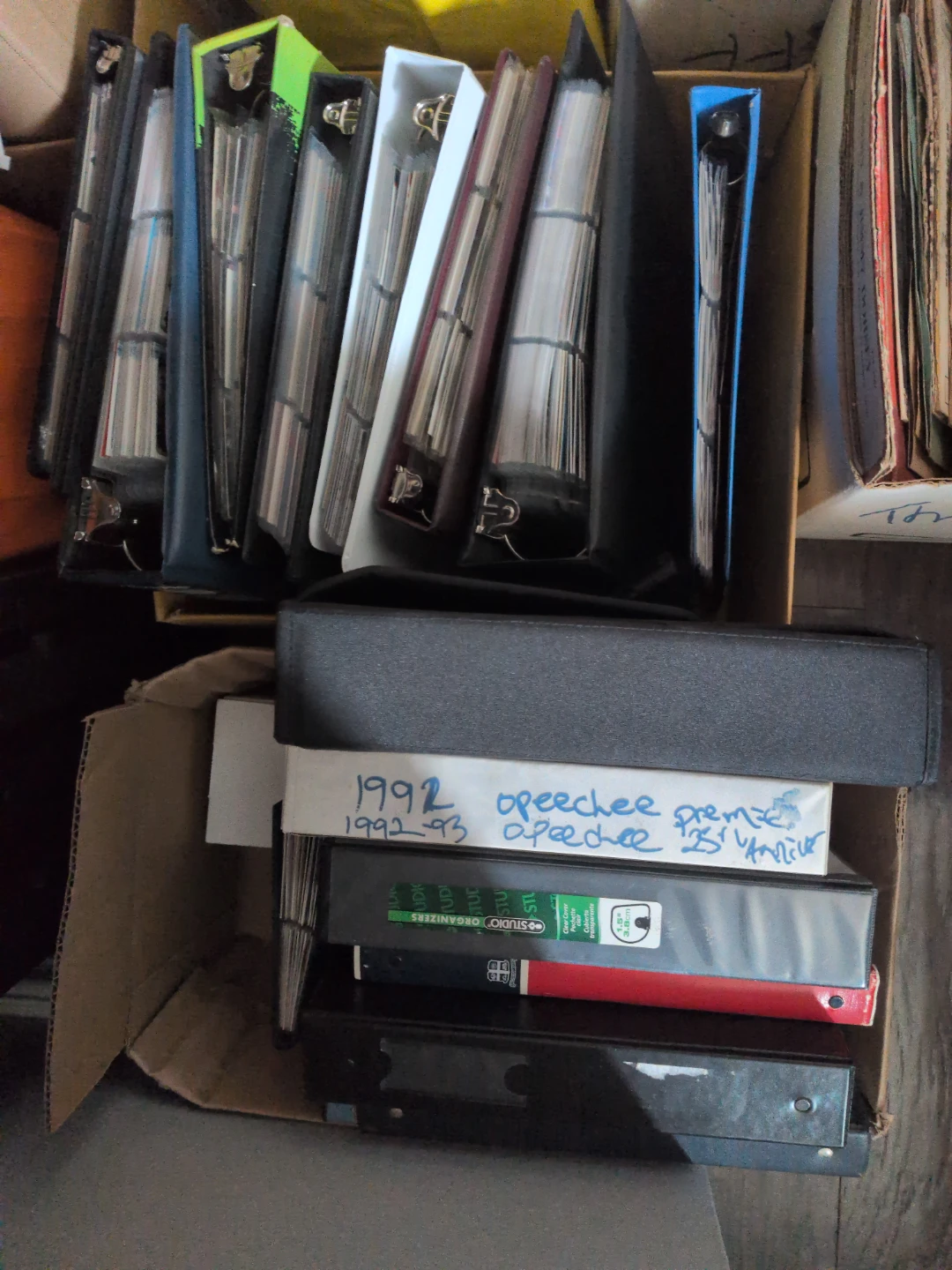 Large Collection of Hockey Trading Cards, 17 Binders Total