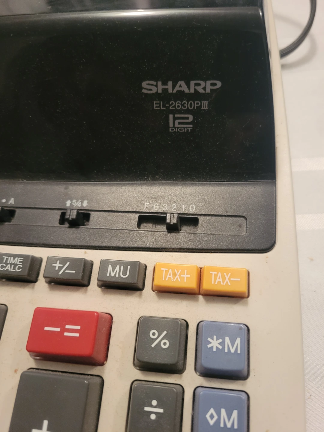 Sharp EL-2630PIII Electronic Calculator - photo 4