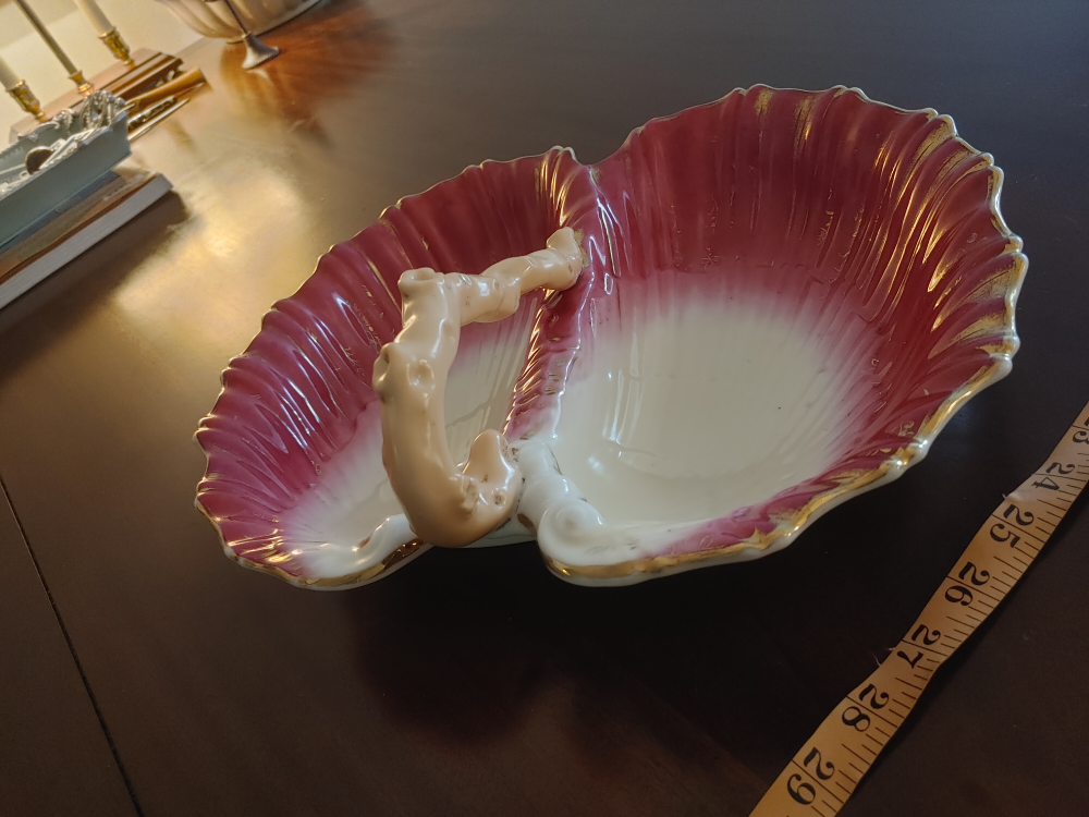 Antique divided serving dish - photo 5