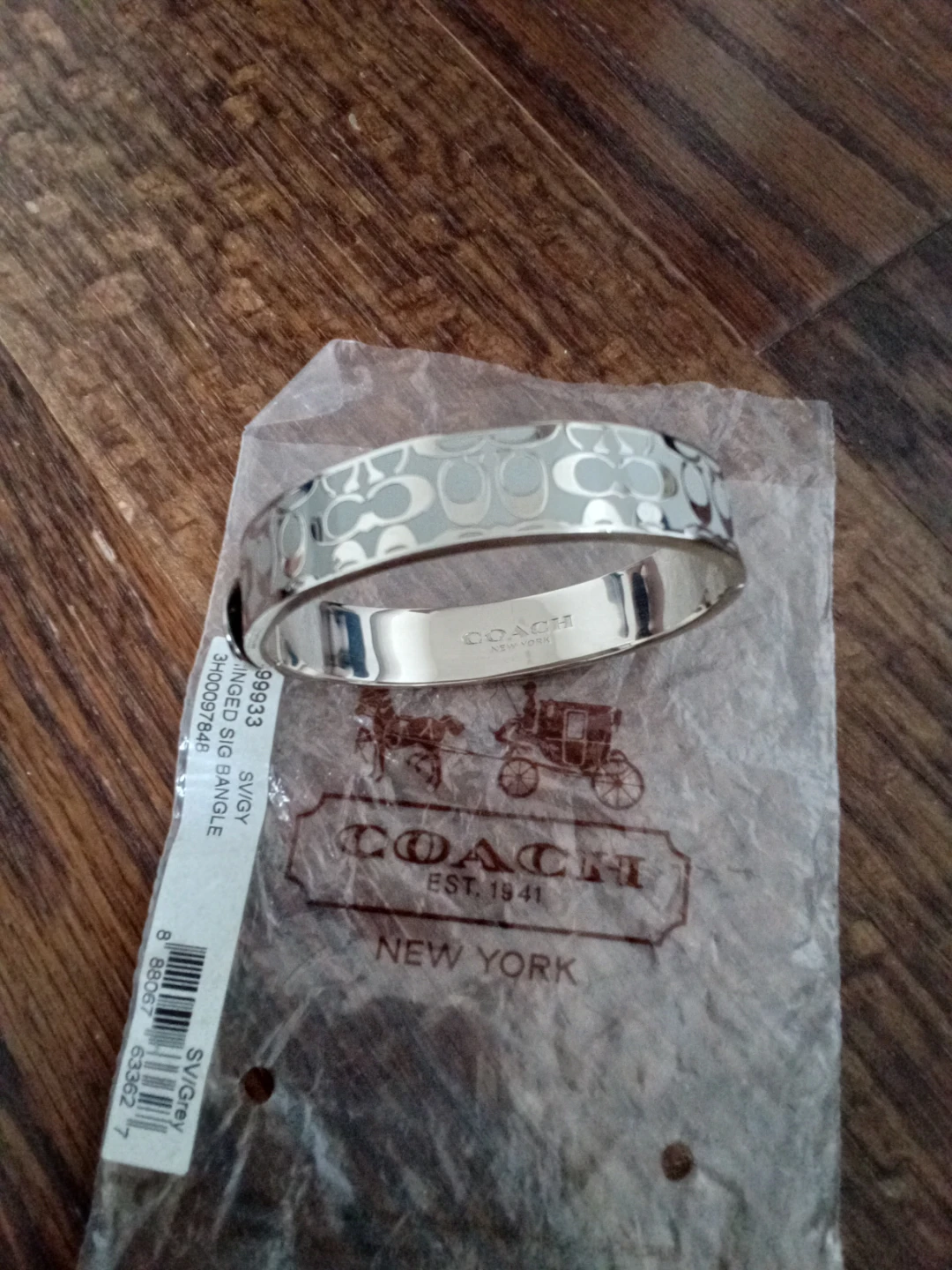 Coach Hinged Signature Bangle - photo 3