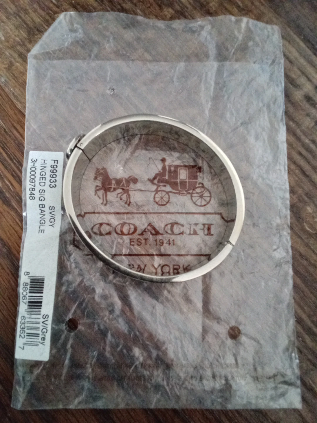 Coach Hinged Signature Bangle - photo 5