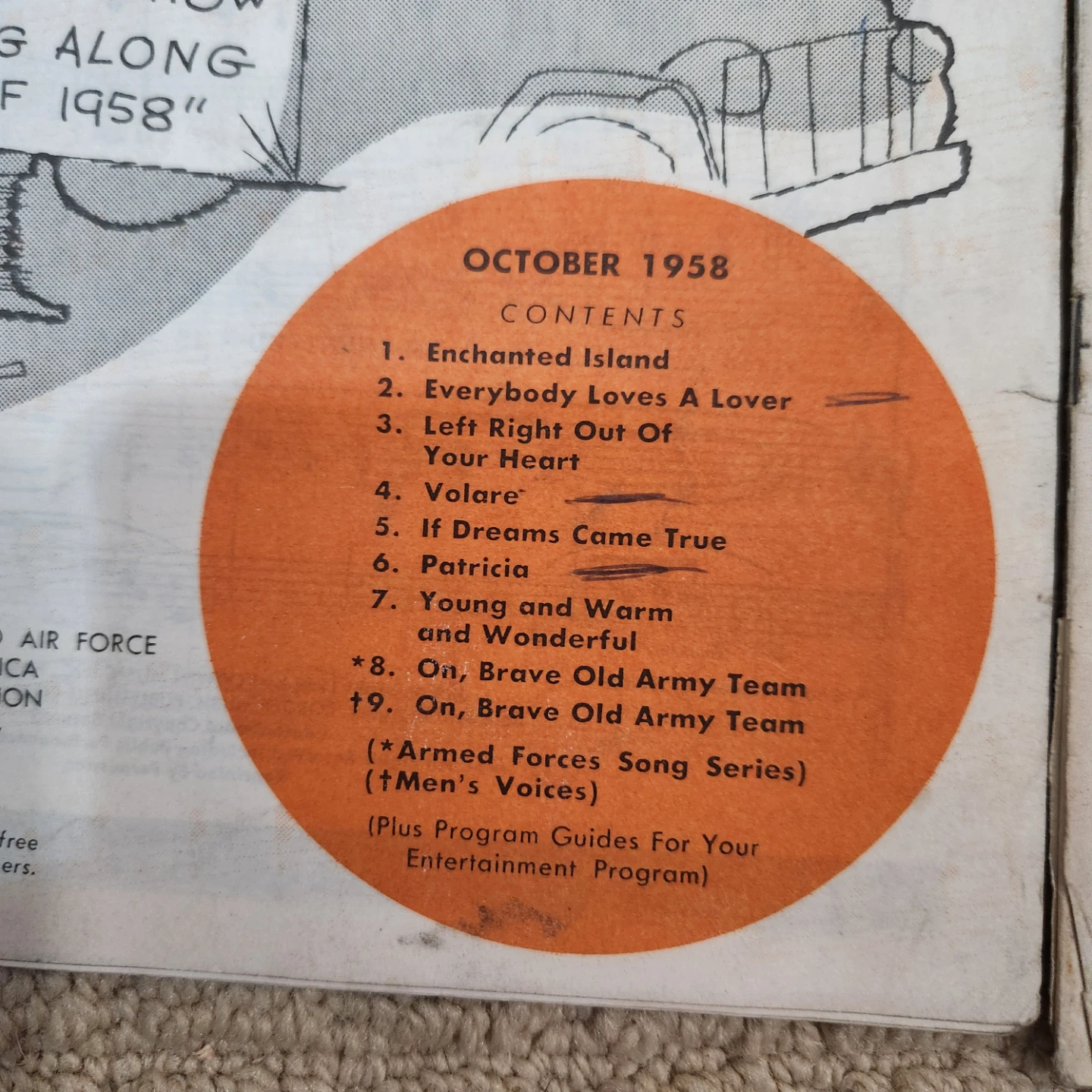 5- Armed Forces Song Folio Magazines (1958-1960) - photo 2