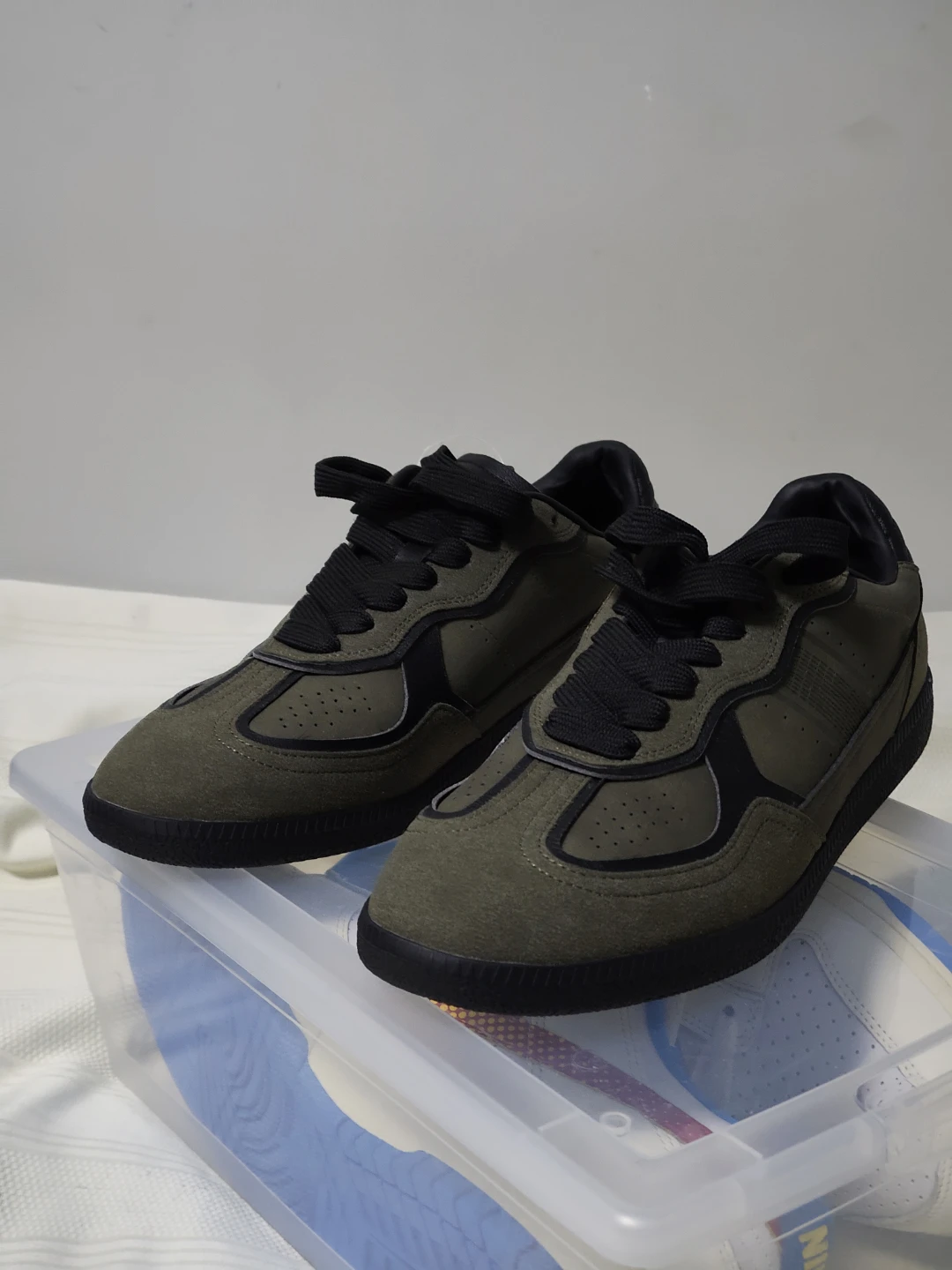 Green and Black Sneakers