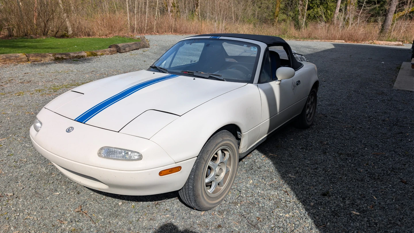 White Mazda Miata Convertible - photo 2