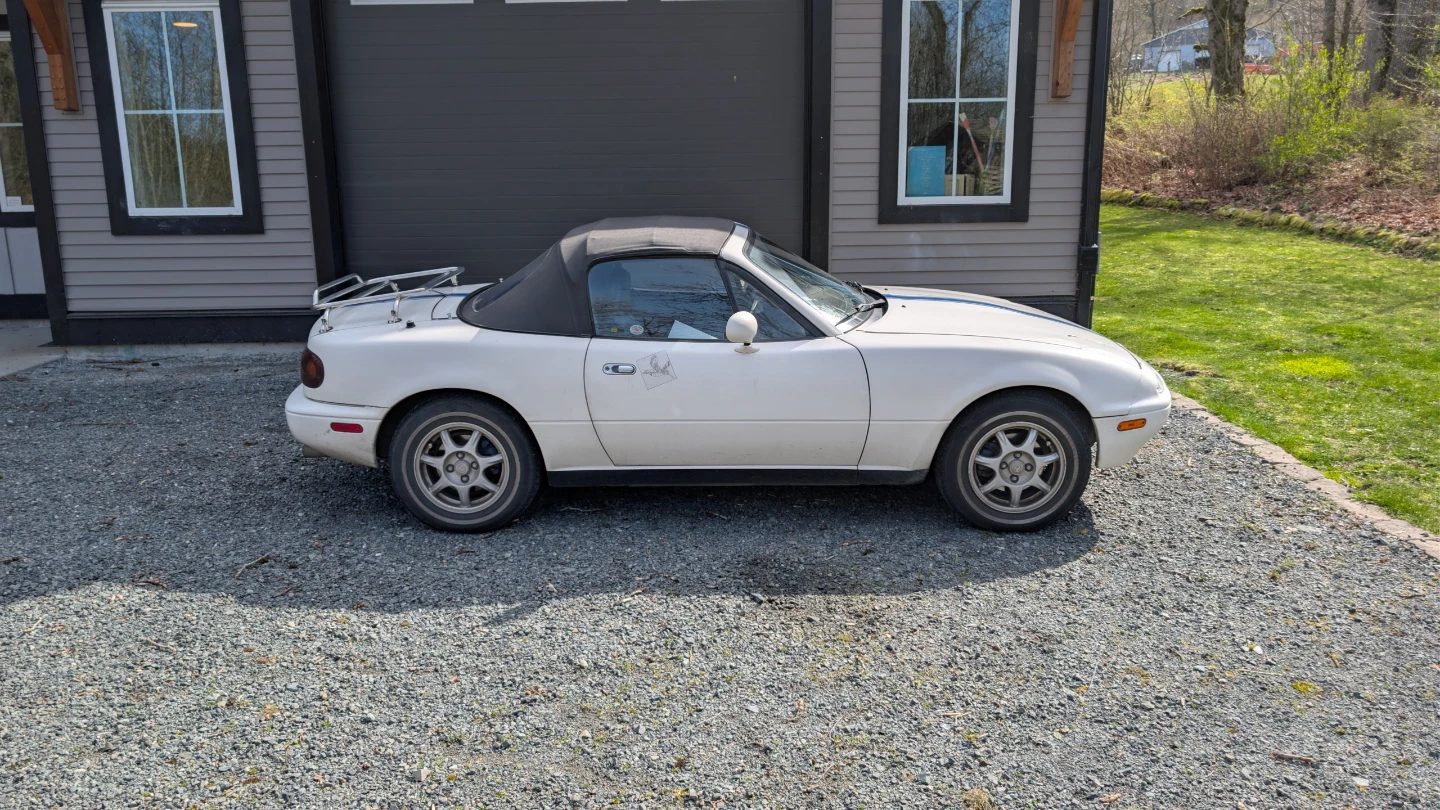 White Mazda Miata Convertible - photo 3