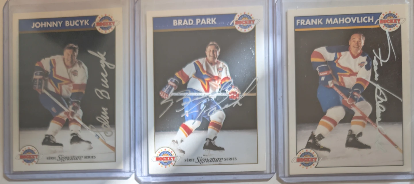 Masters of Hockey Zellers Signature Series Trading Cards
