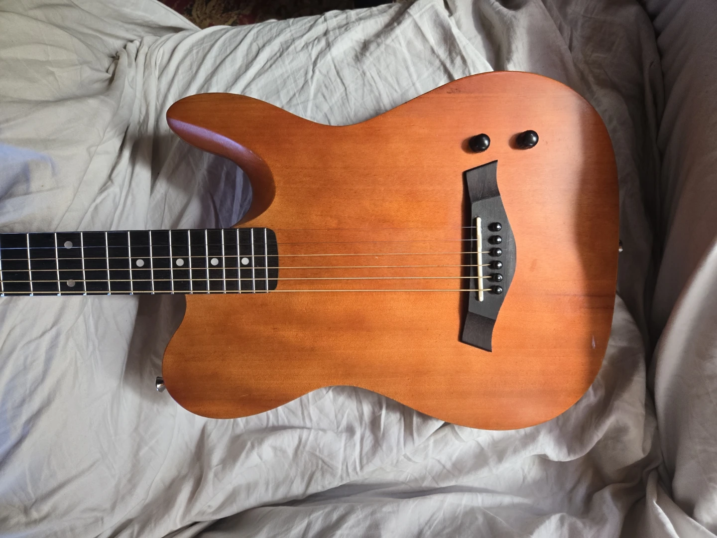 Aklot Acoustic-Electric Guitar - Natural Wood Finish - photo 5