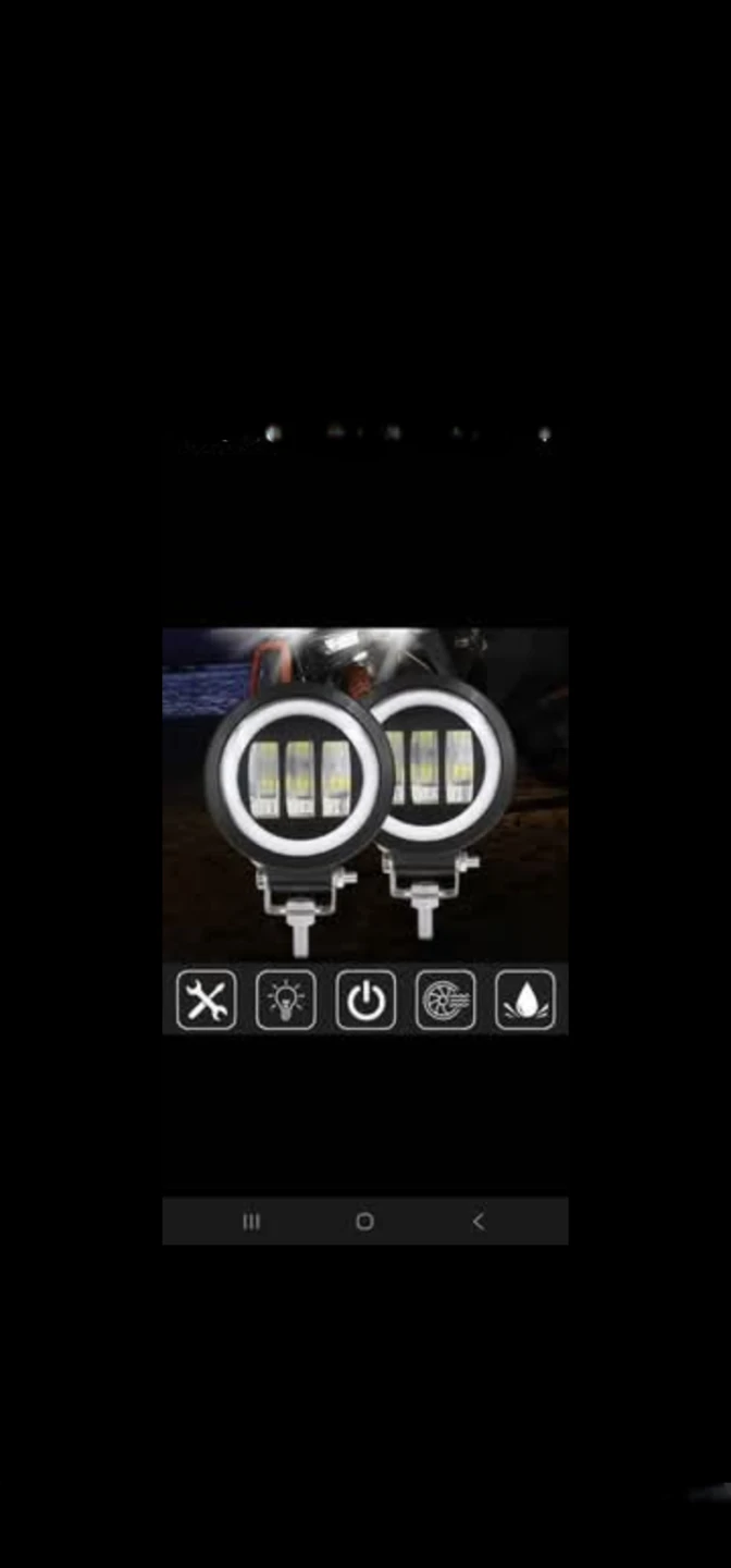 LED Headlights with Angel Eyes Set - photo 2