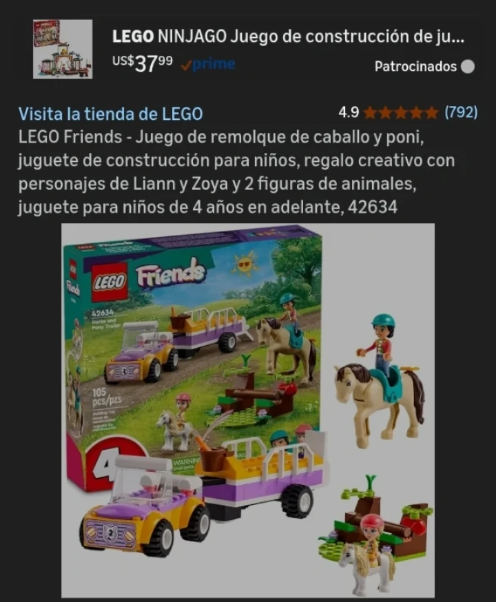 LEGO Friends Horse and Pony Trailer Building Set 42634