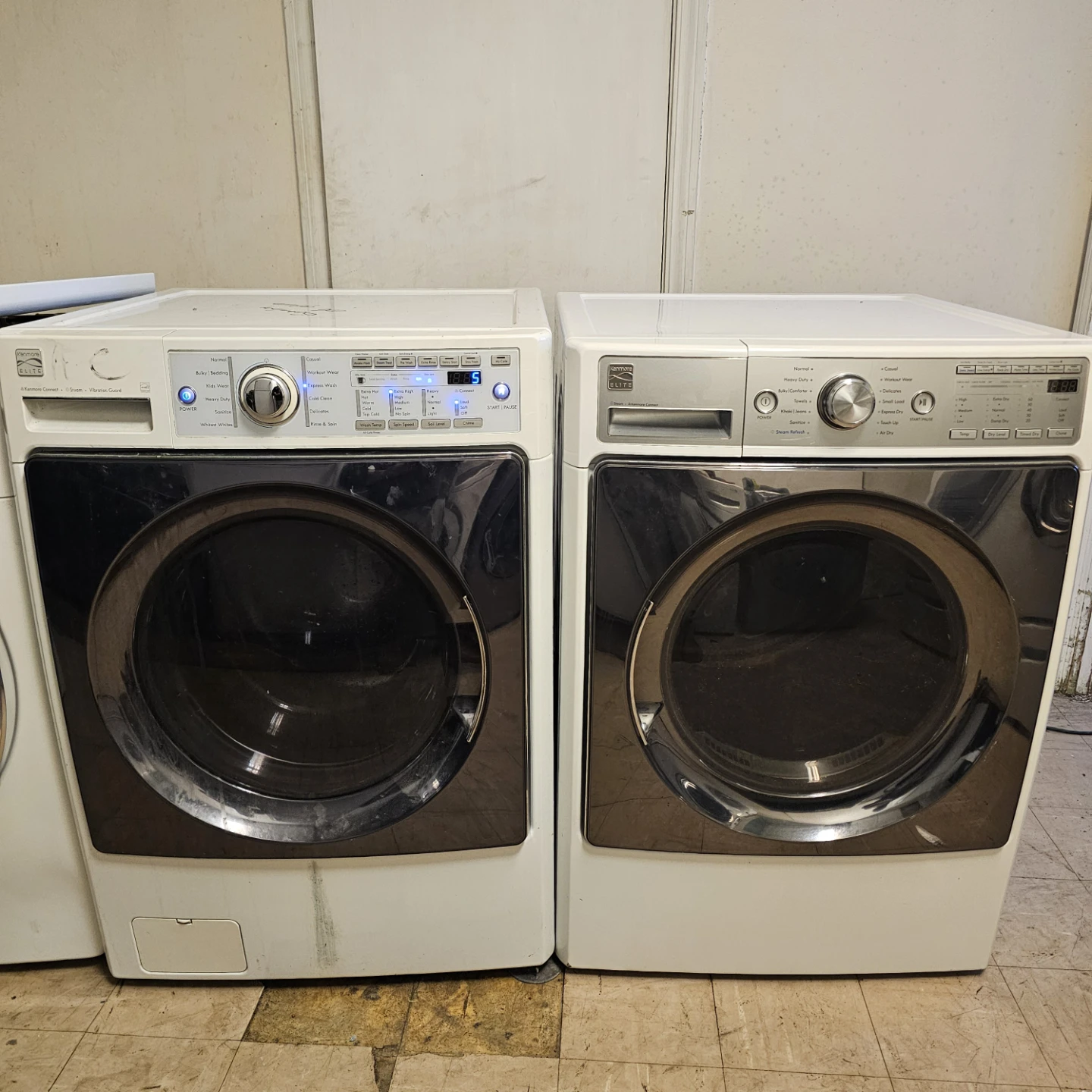 Kenmore Elite Steam Washer and Dryer Set