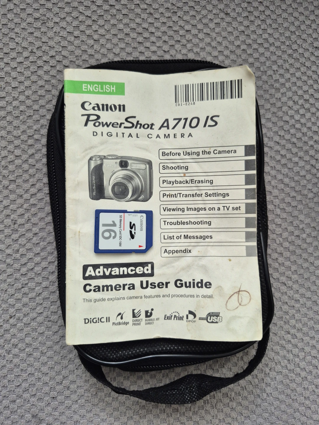 (NEEDS REPAIR) Canon PowerShot A710 IS with 16 MB SD Card - photo 3