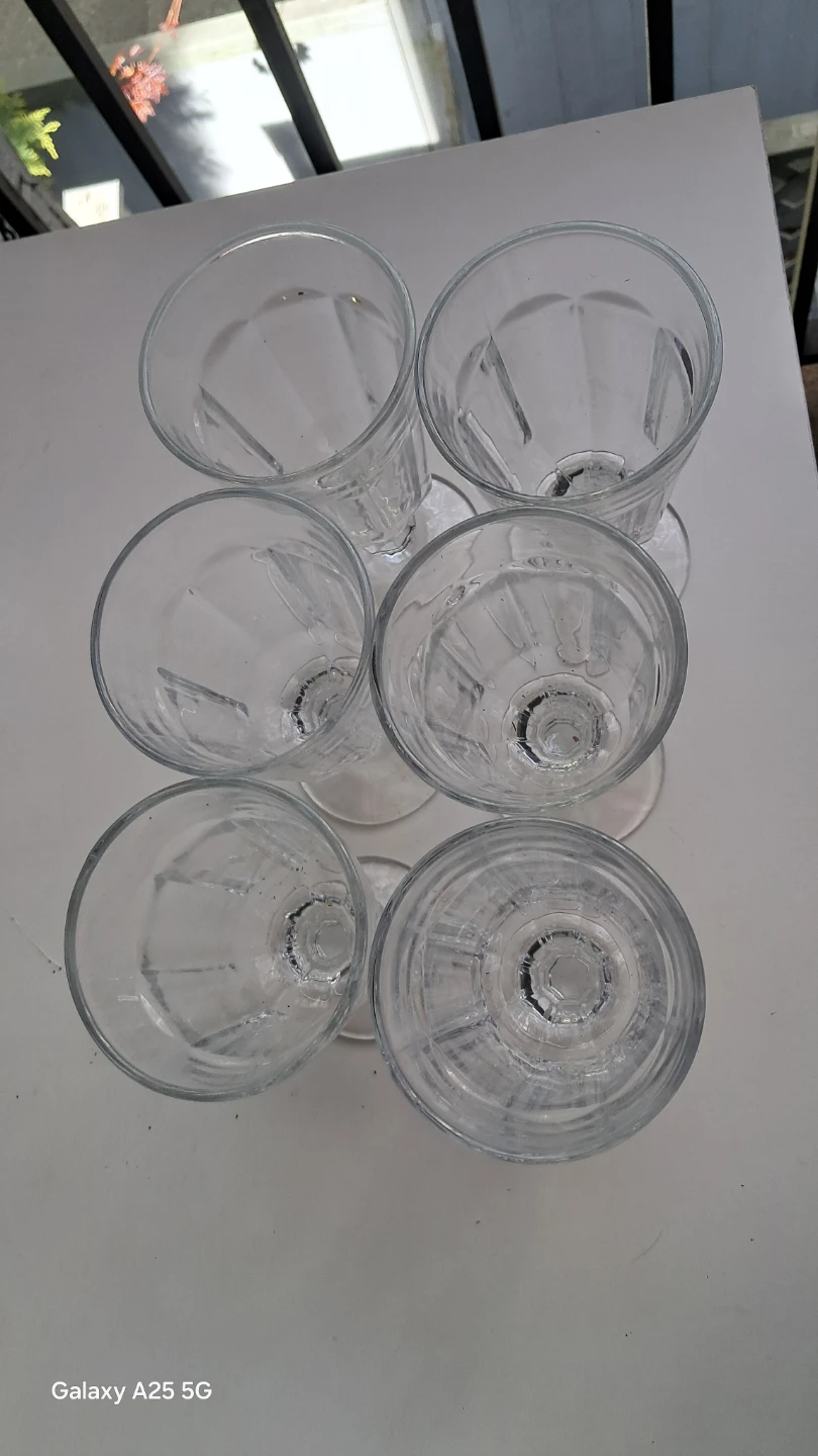 Set of 6 Clear Glass Dessert Glasses - photo 4