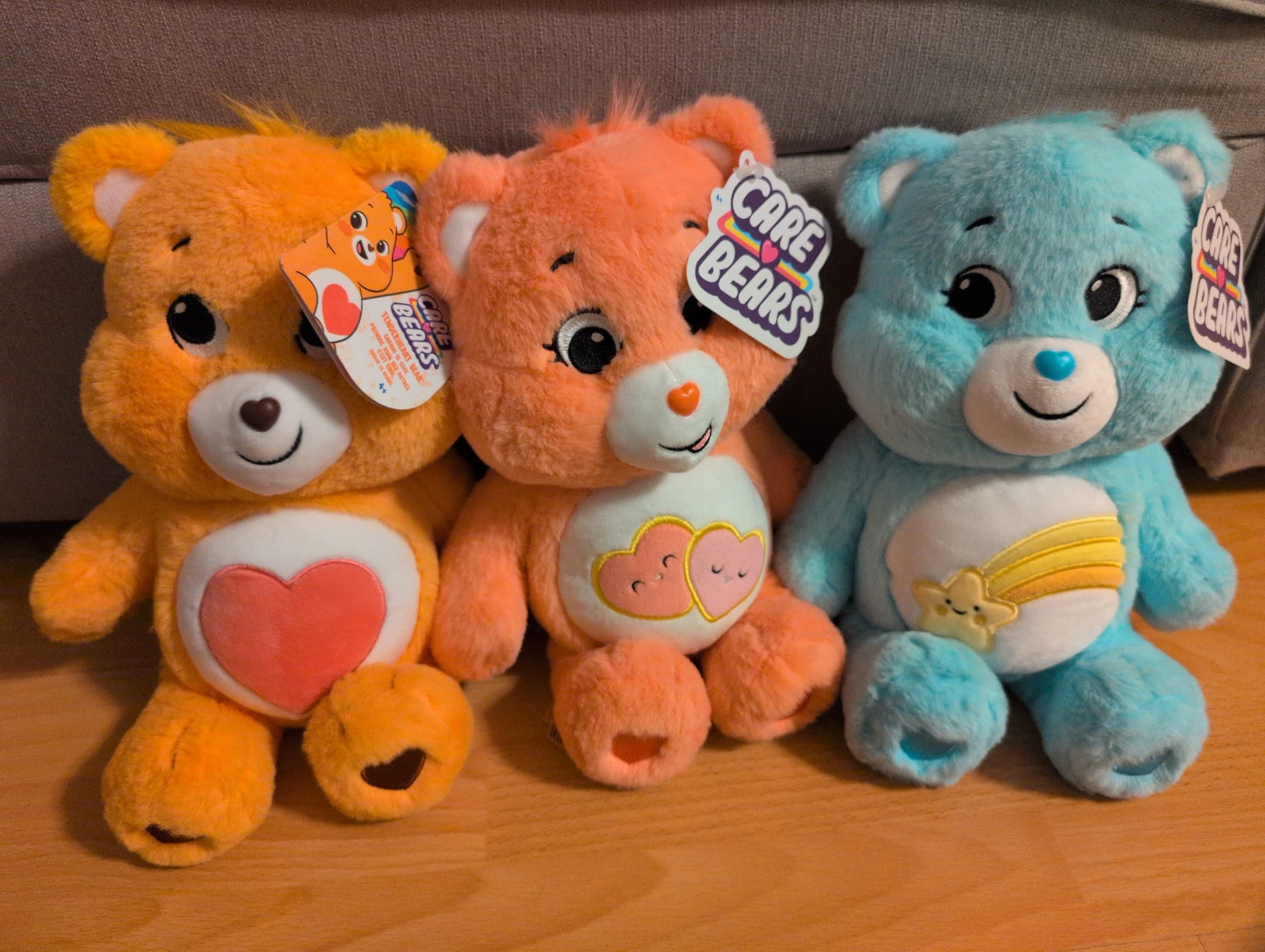 Lot of 3 Care Bears Plush Toys