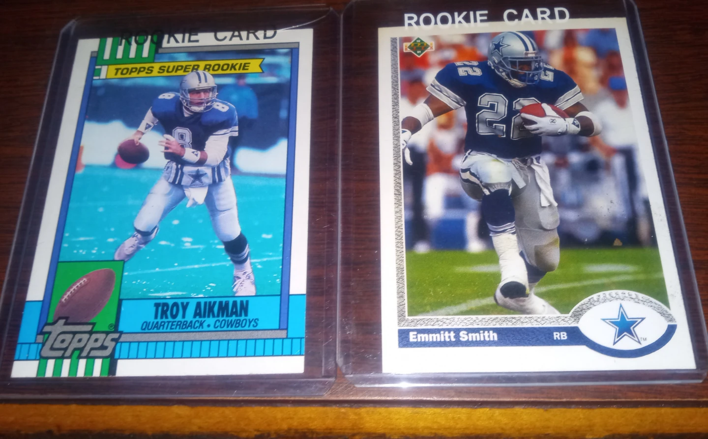 Emmitt Smith & Troy Aikman Rookie Cards