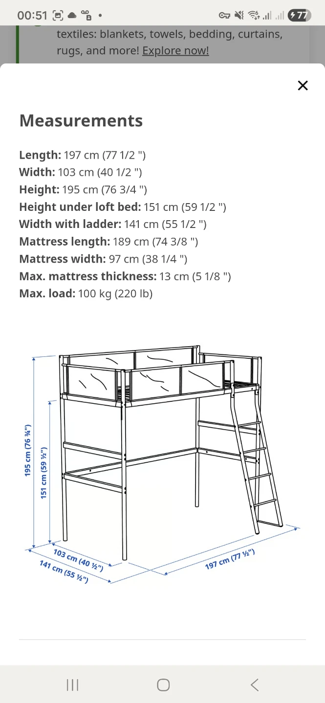 IKEA loft bed - photo 3