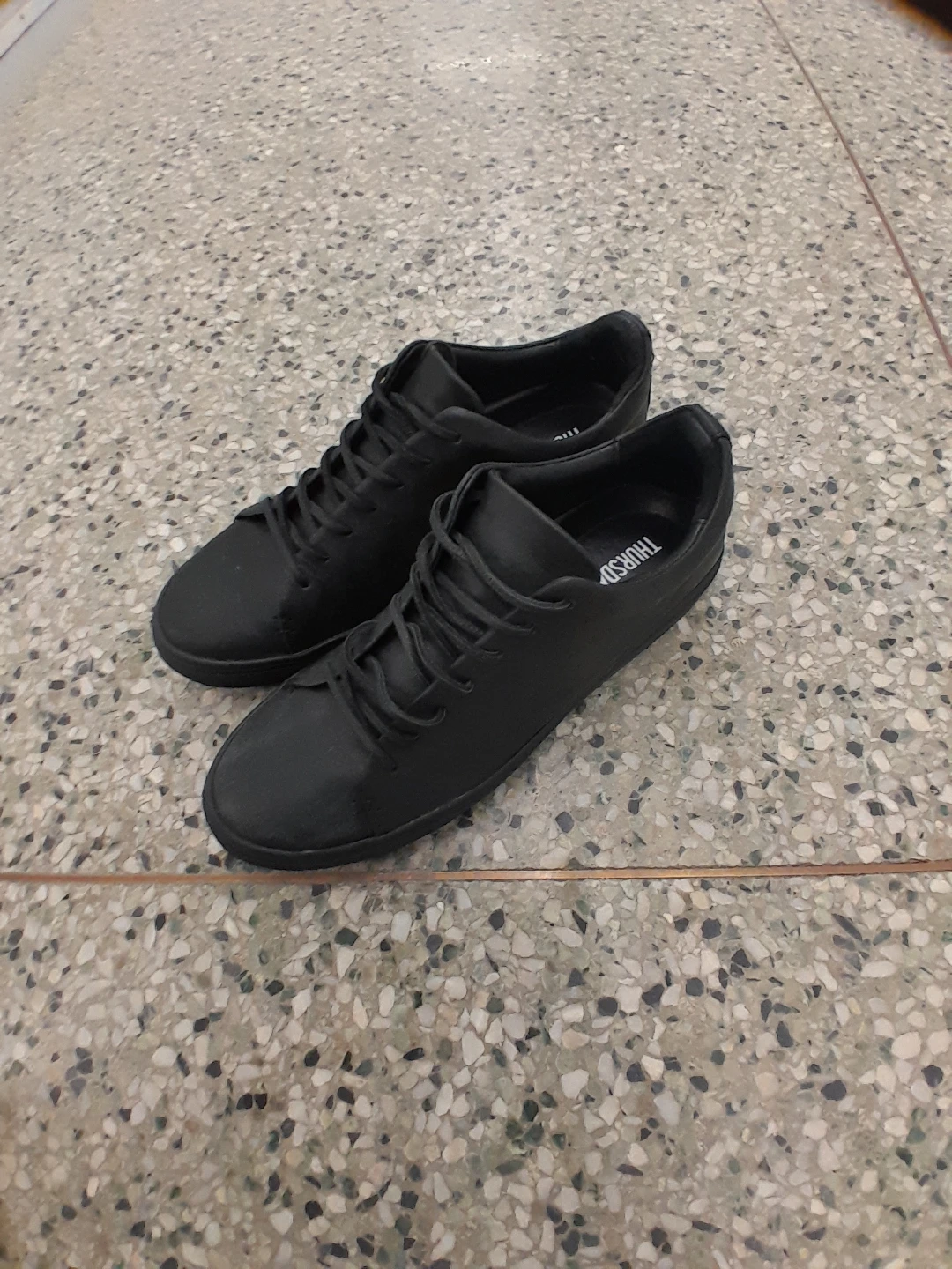 Thursday Boots "Scout" Black Leather Sneakers Size 11 - photo 4