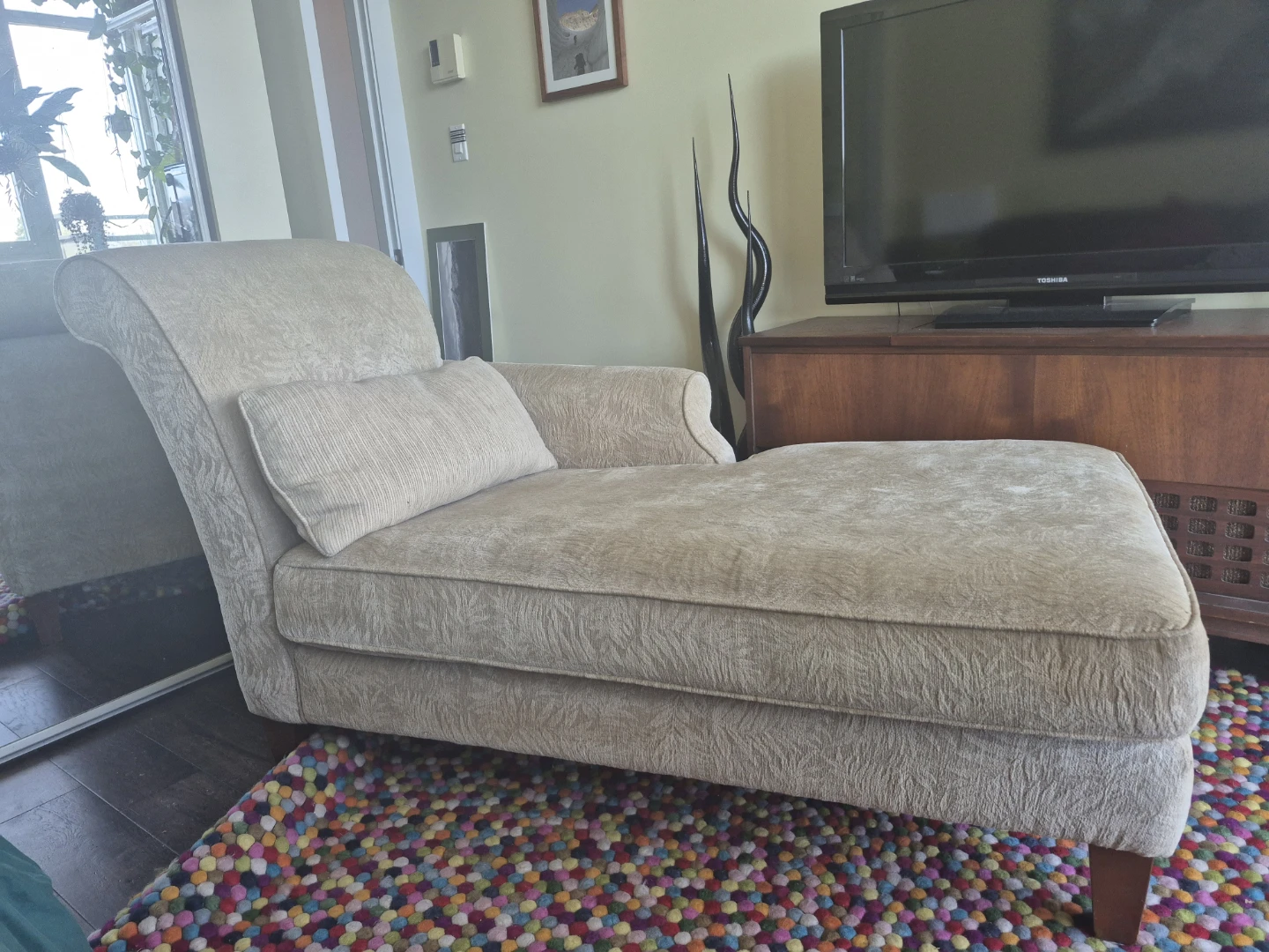 Elegant mid-century fainting couch/chaise - photo 3