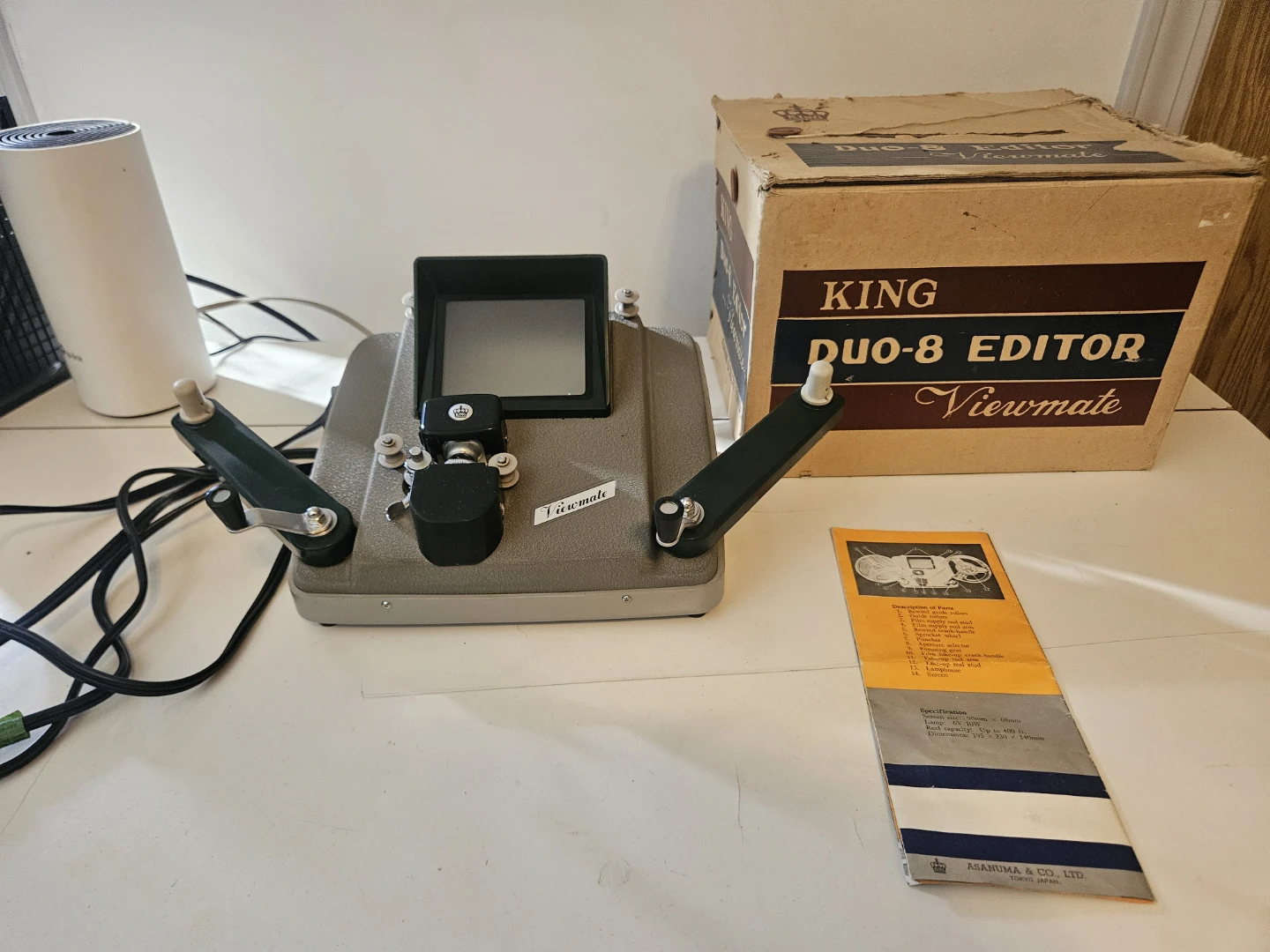 KING Duo-8 Editor Viewmate Film Editing Machine with Box - photo 3