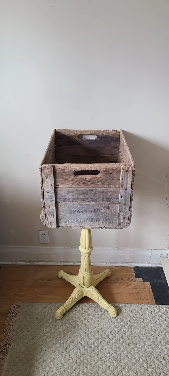 Antique Wood Crate / Box from Collingwood ON factory - photo 2