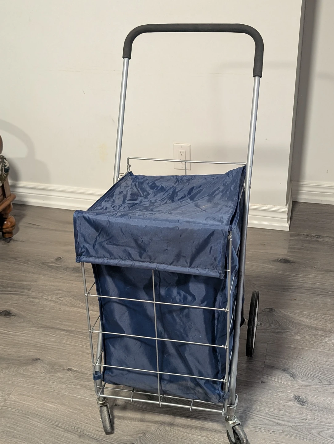Blue Shopping Cart Trolley