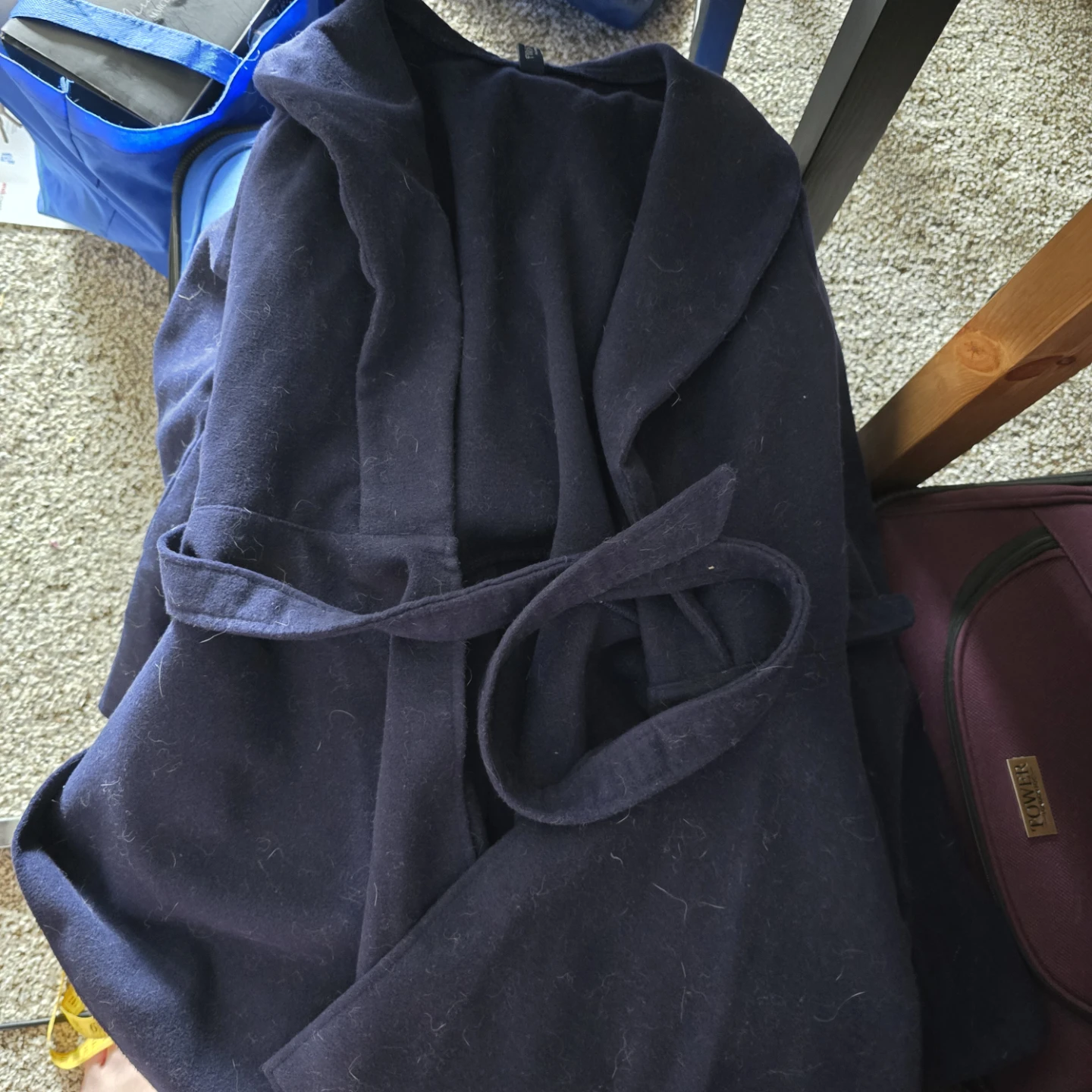 MLK Women's coat Size 36 Navy