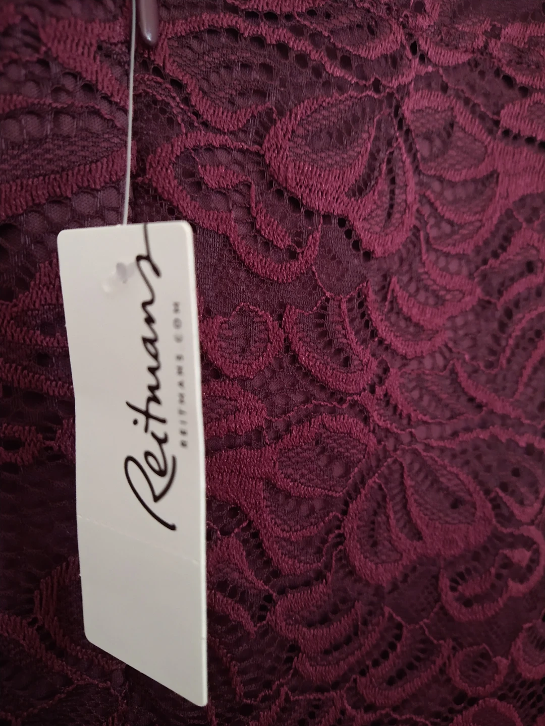 Reitmans Lace Dress - XS - Burgundy - photo 5