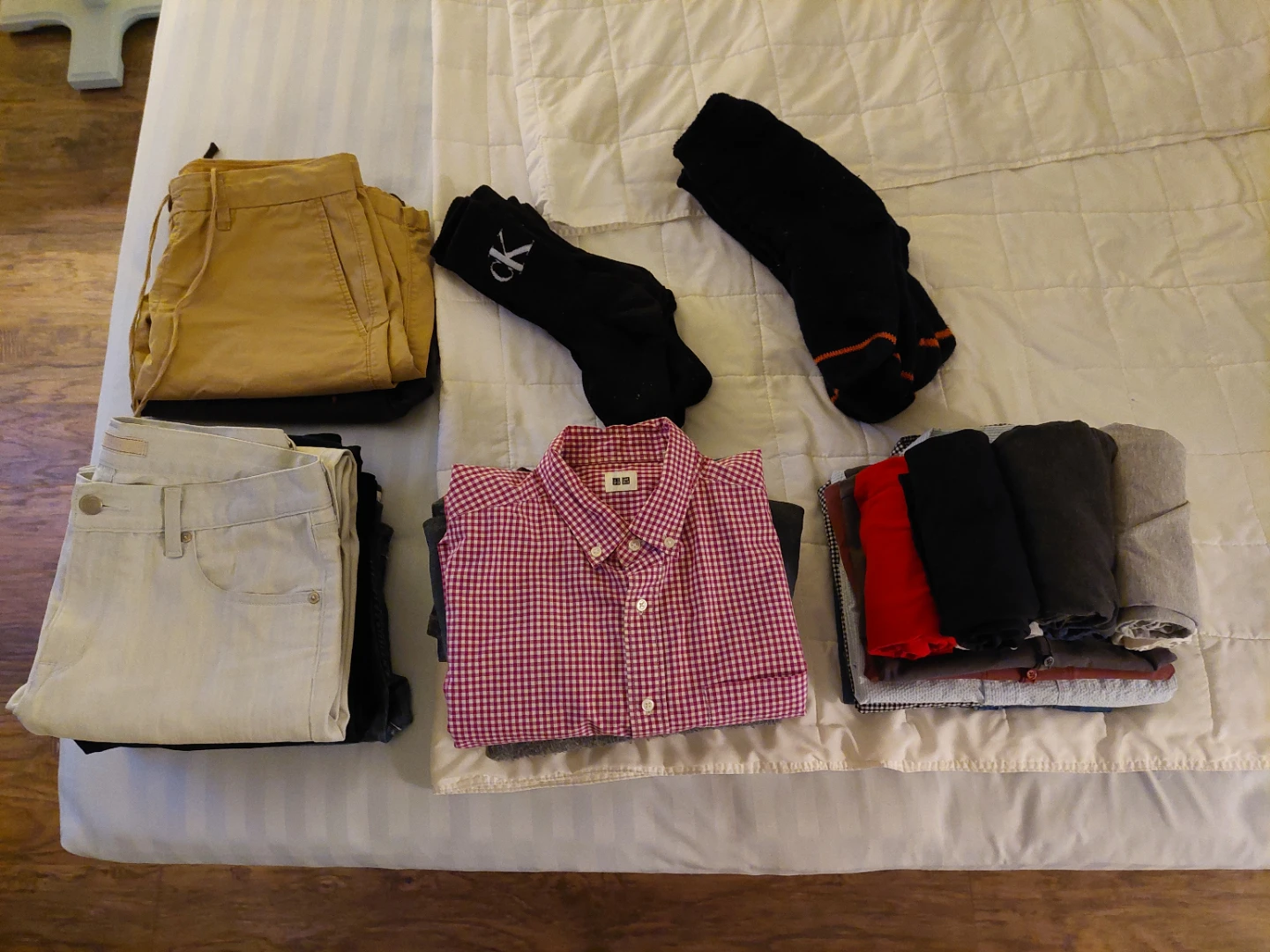 Assorted men's clothes (Shirts, Pants, Shorts and Socks)