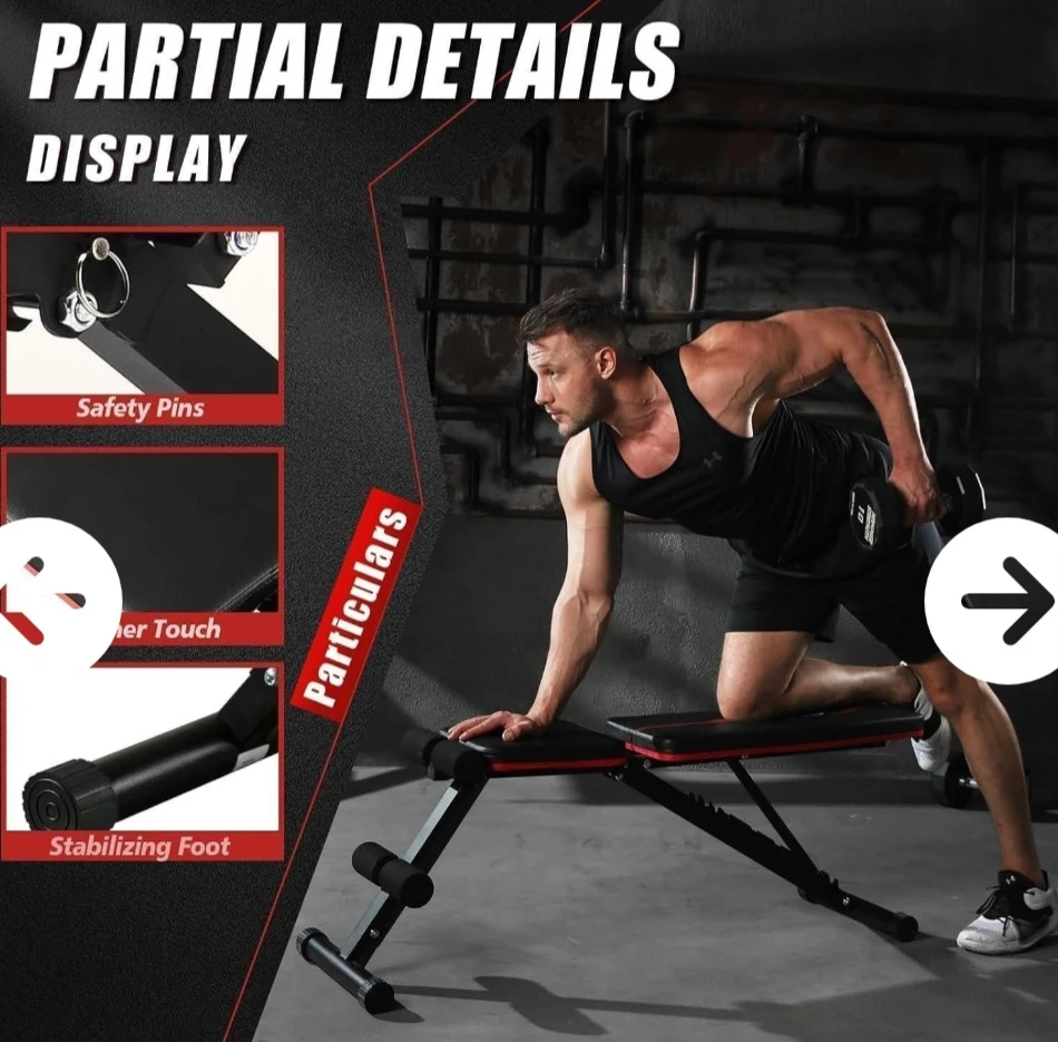 YAGUD Adjustable Weight Bench - photo 3