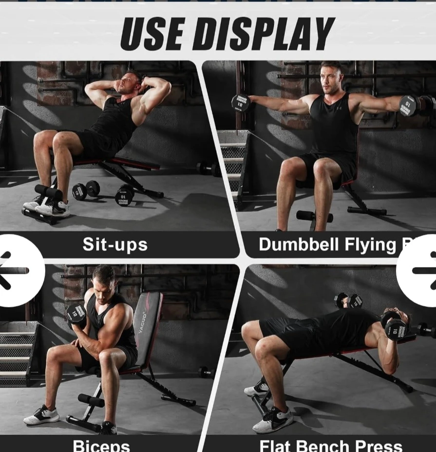 YAGUD Adjustable Weight Bench - photo 4